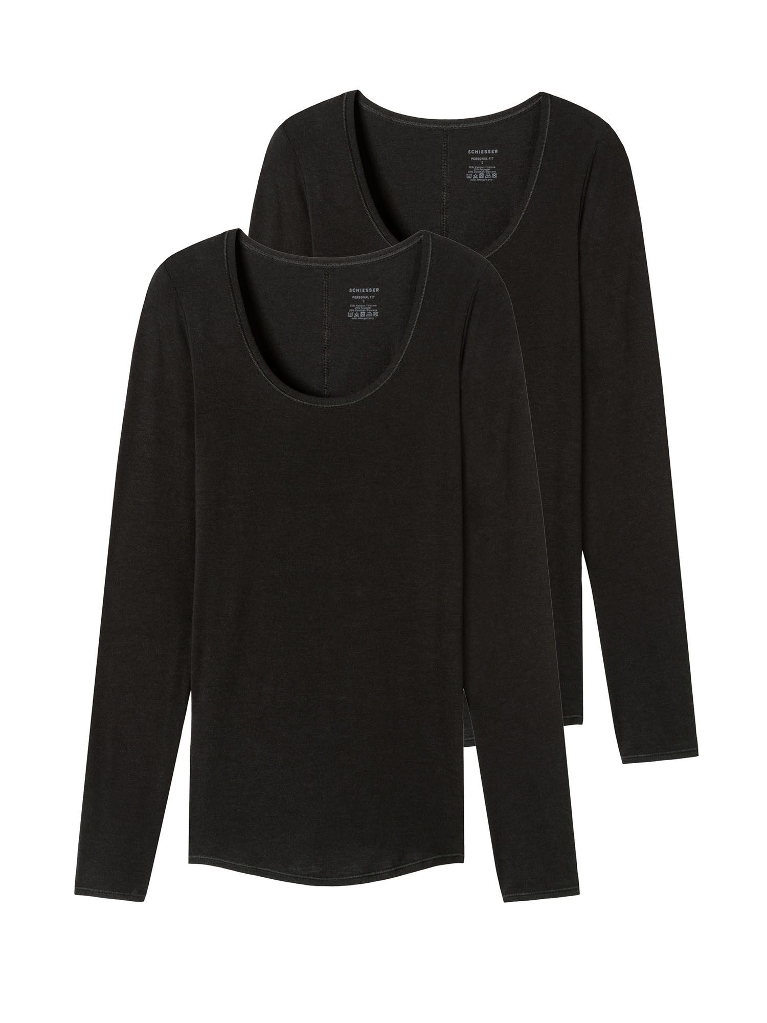 Schiesser Longsleeve Personal Fit (2-tlg) unterhemd günstig online kaufen