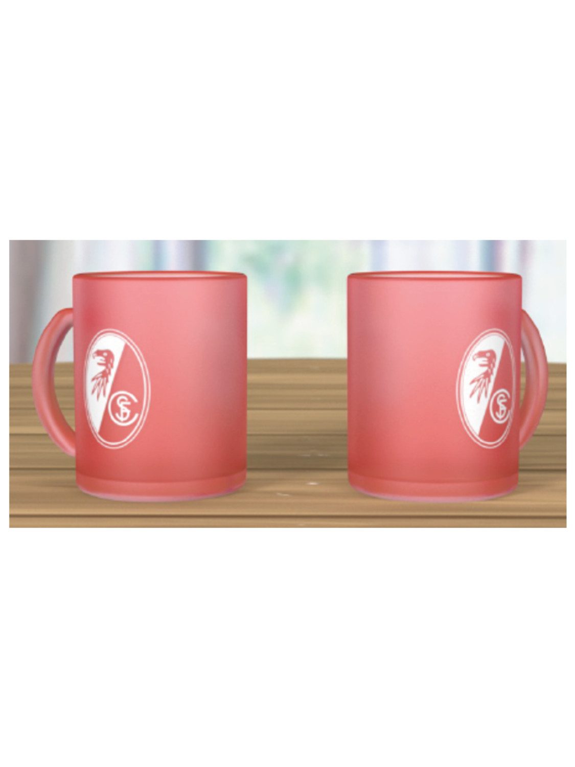 SC Freiburg Becher SC Freiburg Tasse "Frozen", Glas