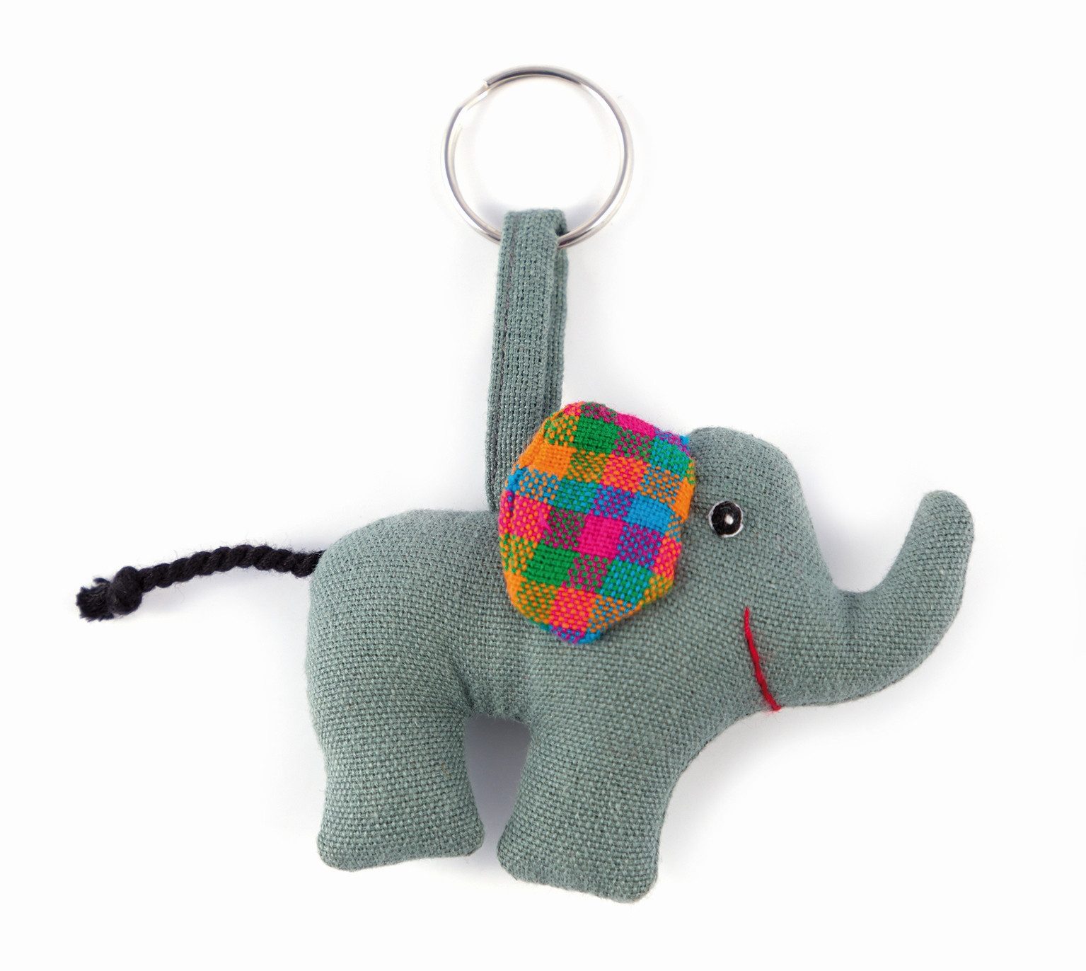 El Puente Schlüsselanhänger Schlüsselanhänger "Elefant", Handmade, Fair Trade