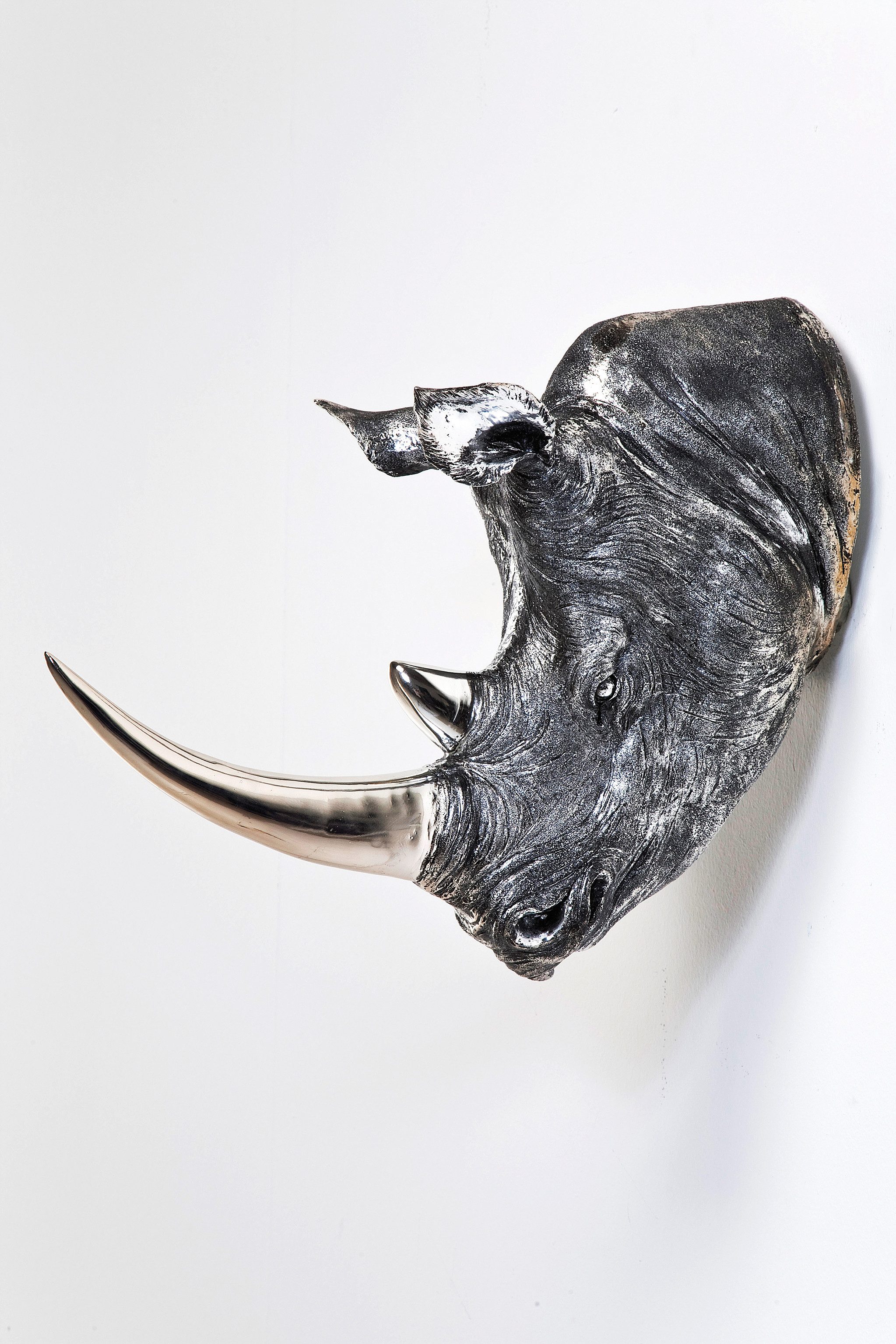 Kare Design Dekohänger Deko Kopf Rhino Antique
