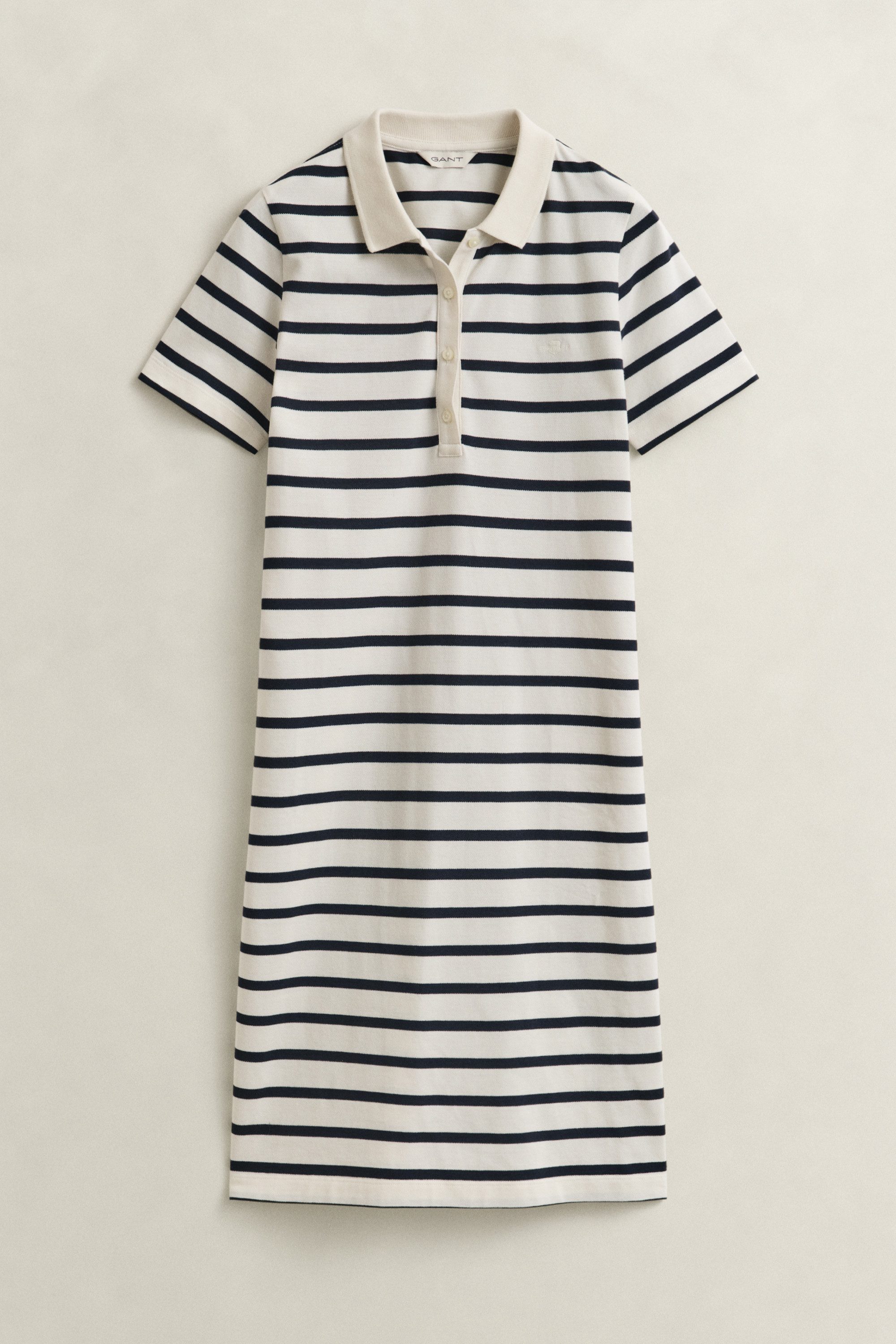 Gant Polokleid SLIM STRIPED PIQUE POLO Slim fit mit Polokragen – Bild 4 von 5