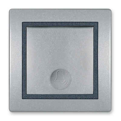 Aling Conel Lichtschalter Prestige Line Klingeltaster Silber, VDE-zertifiziert