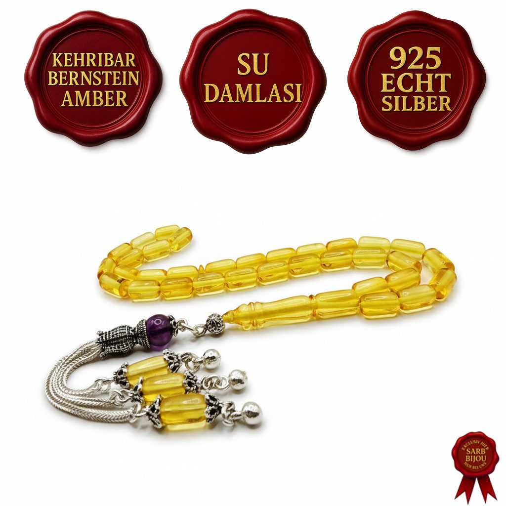 M-Punkt24 Kettenanhänger Tesbih Tespih Su Damlasi (Kapsül, 925 Echt Silber, günstig online kaufen