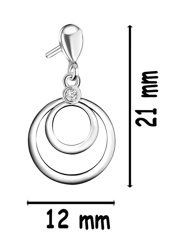 Limana Paar Ohrhänger 925 Sterling Silber runde hängende Ohrringe Ohrstecker für jeden Tag (Schmuck Silberschmuck, inkl. Schmuckbox Muttertag Weihnachten Geburtstag), Weihnachtsgeschenk Geschenk für Frauen Damen Ehefrau Freundin Mutter