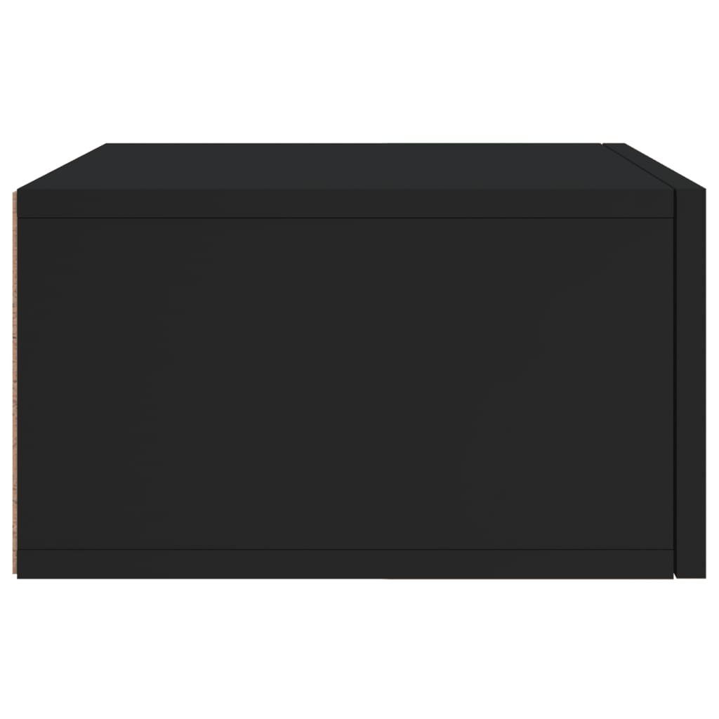 35x35x20 cm Schwarz Fächerschrank vidaXL (1-St) Wand-Nachttisch