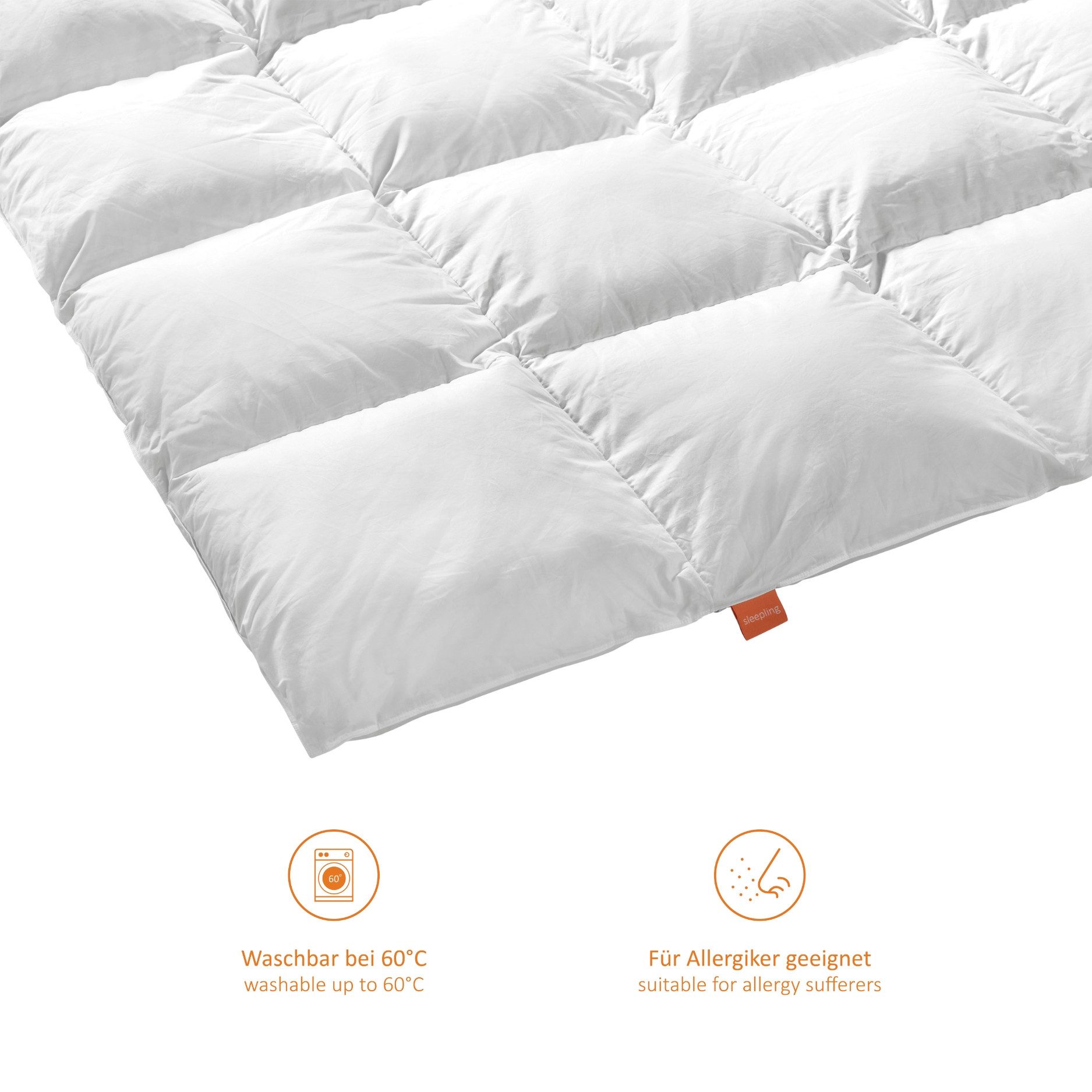 sleepling Kinderbettdecke Daunendecke für Kinder, 100x135 cm, Füllung: 90% günstig online kaufen