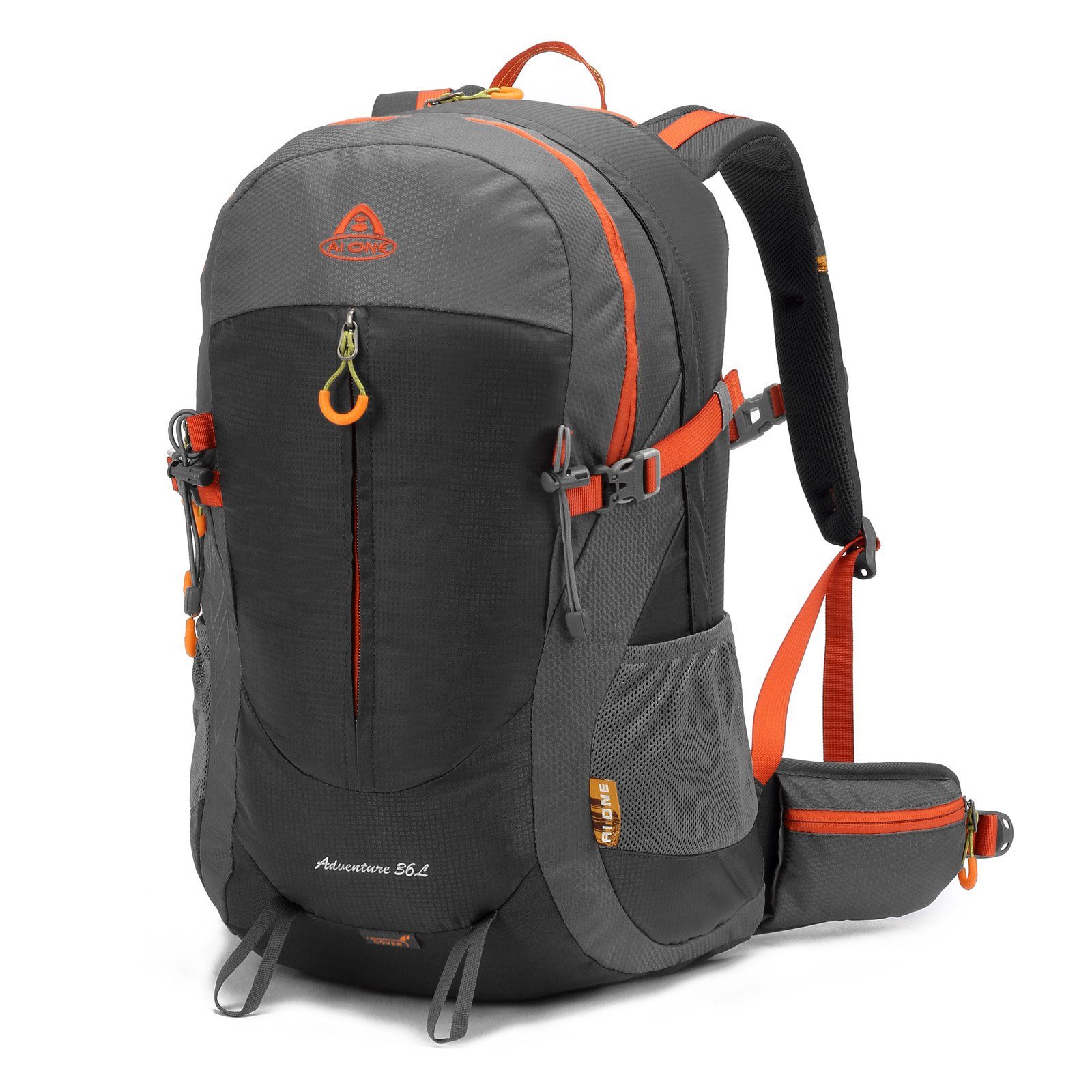 TAN.TOMI Kletterrucksack 36L Großer Wanderrucksack, Wasserdicht Multifunktionaler (Ausgestattet mit 1-Rucksack und 1-Regenabdeckung, Einschließlich Regenschutz), mit Regenschutz für Outdoor Reisen Camping Trekking