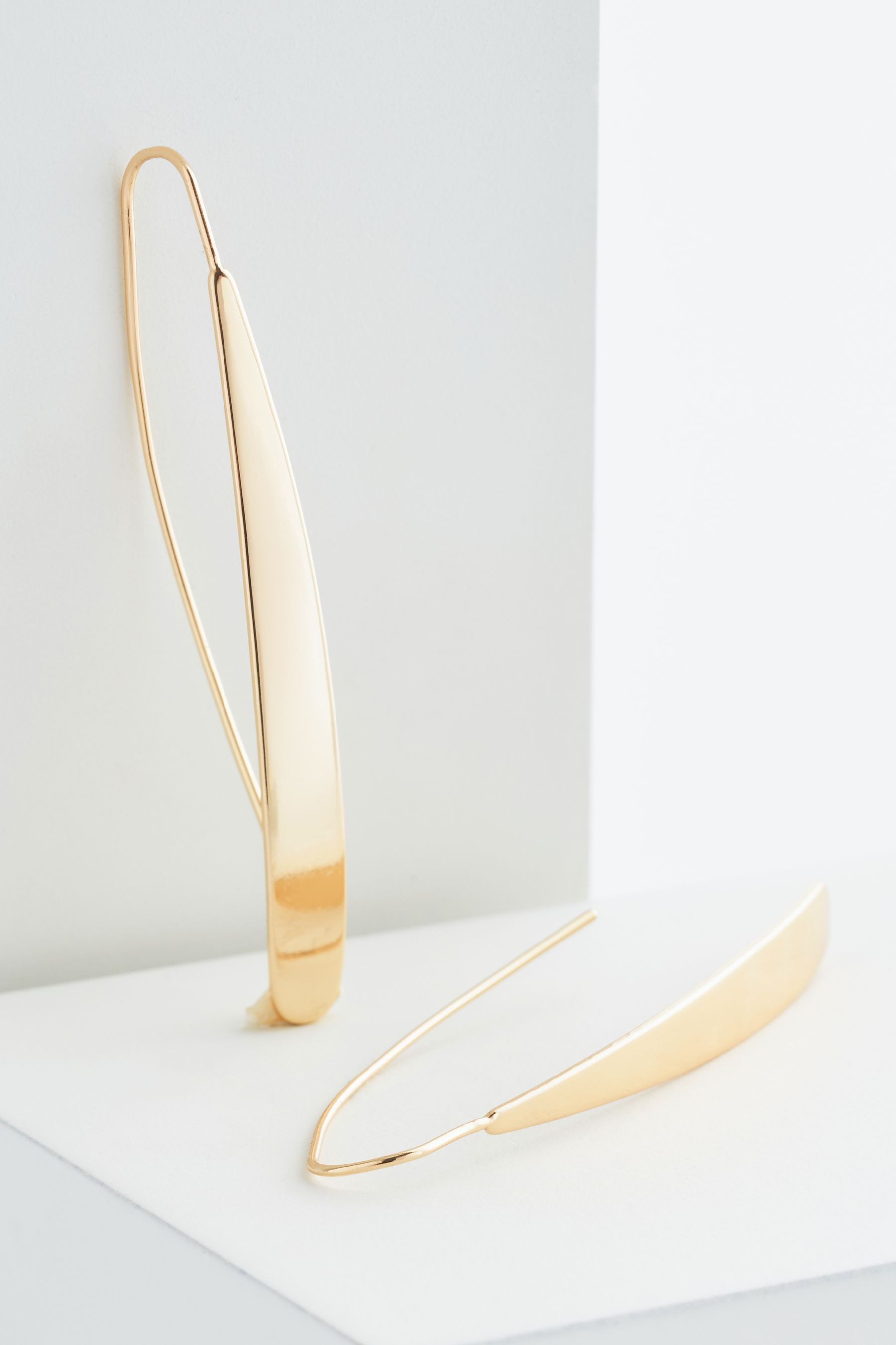 Next Paar Ohrhänger Ohrringe zum Durchstecken aus recyceltem Metall (1-tlg) günstig online kaufen