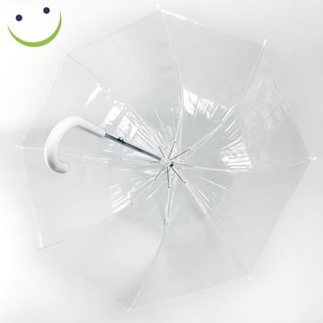 Gravidus Stockregenschirm Stockschirm Regenschirm Regen- und Wetterschutz in transparent