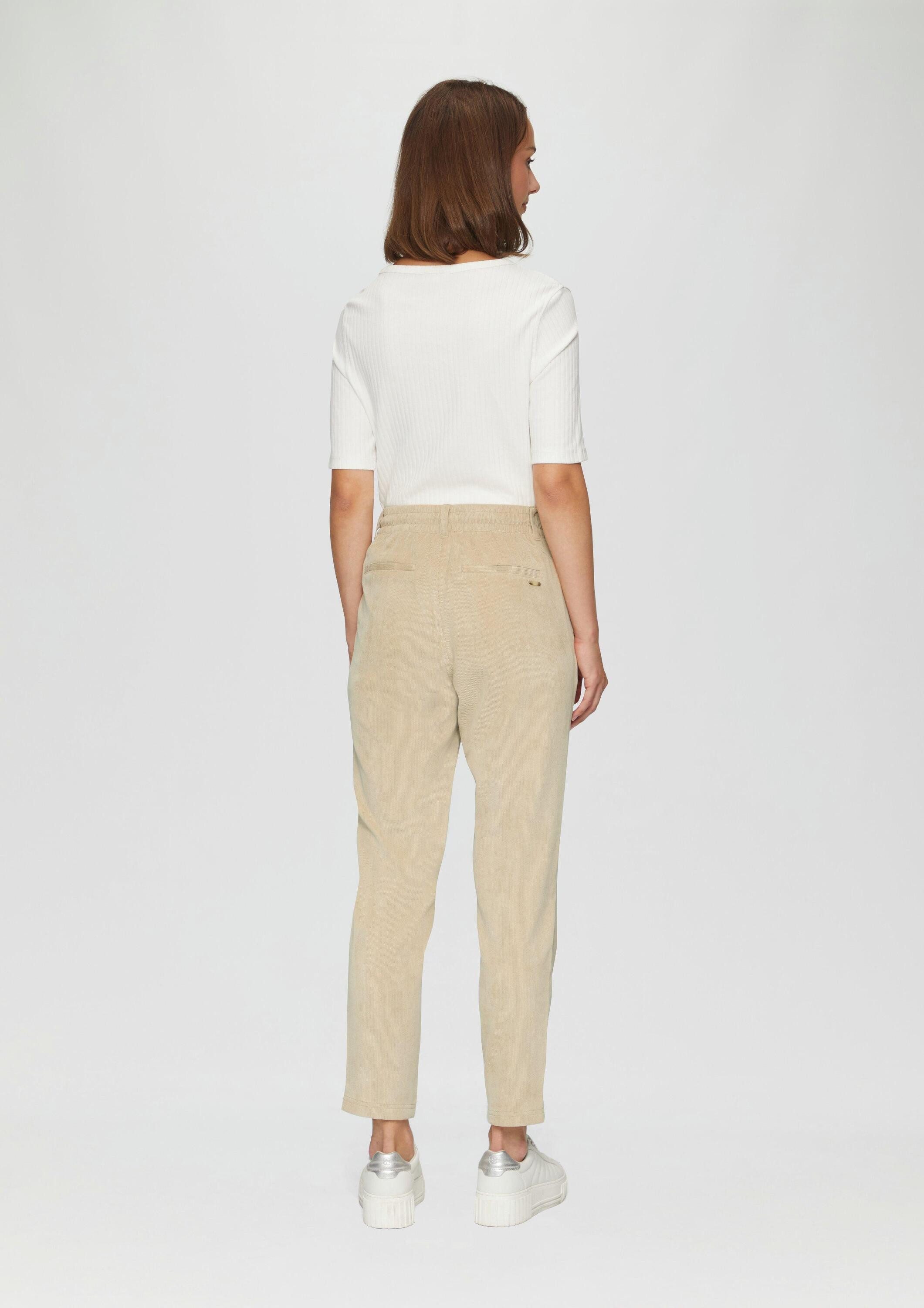 s.Oliver 7/8-Hose Hose Fließende Jogpants aus Feincord