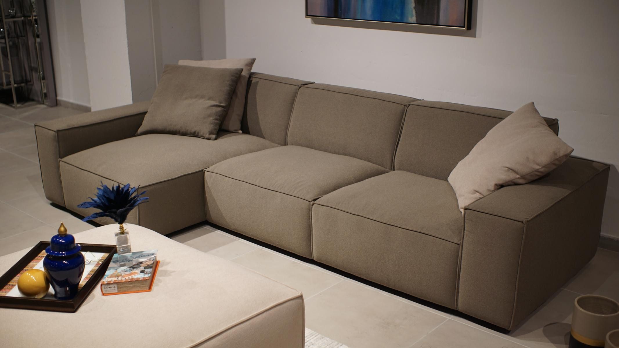 Xlmoebel Ecksofa Luxus Ecksofa in modernem Design mit hochwertigem Polster, 1 Teile, Hergestellt in Europa
