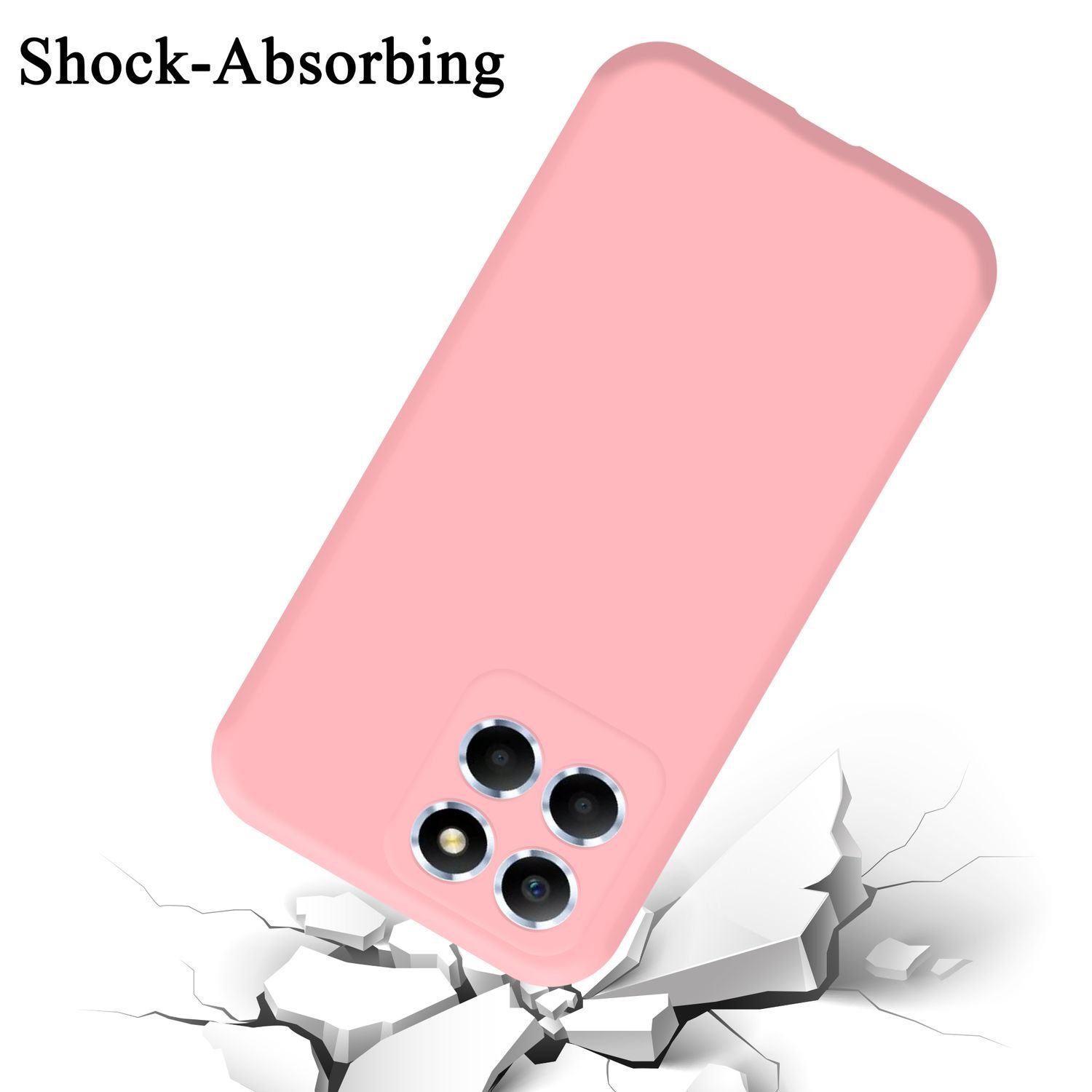 Cadorabo Handyhülle für Hülle Honor X8 5G, Flexible Hülle TPU Silikon Schutzhülle Back Cover Case
