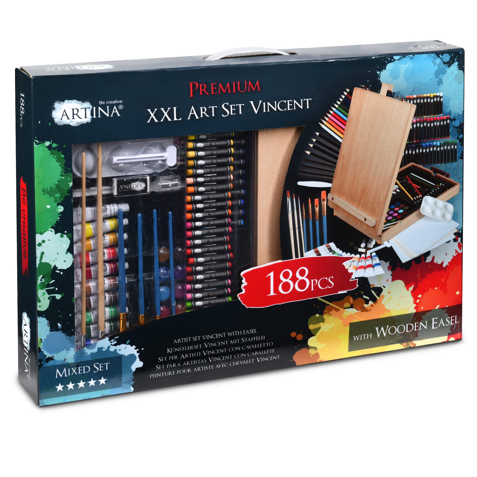 Artina Bastelfarbe, Artina Vincent Malset 58x8x42cm Diverse Farben