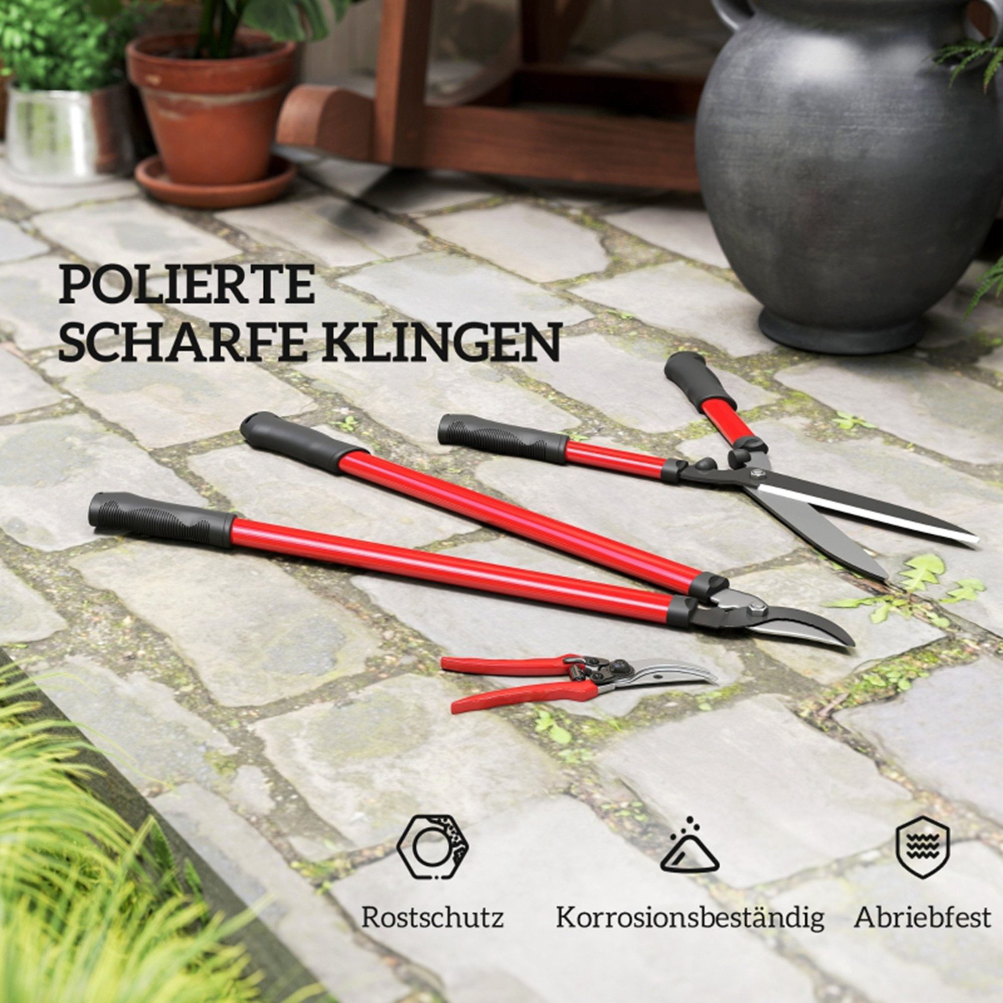 MC Star Heckenschere Set 3-teilig Gartenschere günstig online kaufen