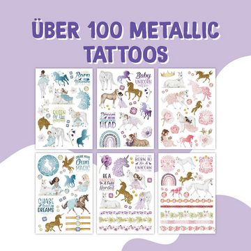 PAPIERDRACHEN Kindertattoo Papierdrachen Hautfreundliche Metallic-Tattoos, Die Tattoos sind vegan und in Deutschland hergestellt und geprüft