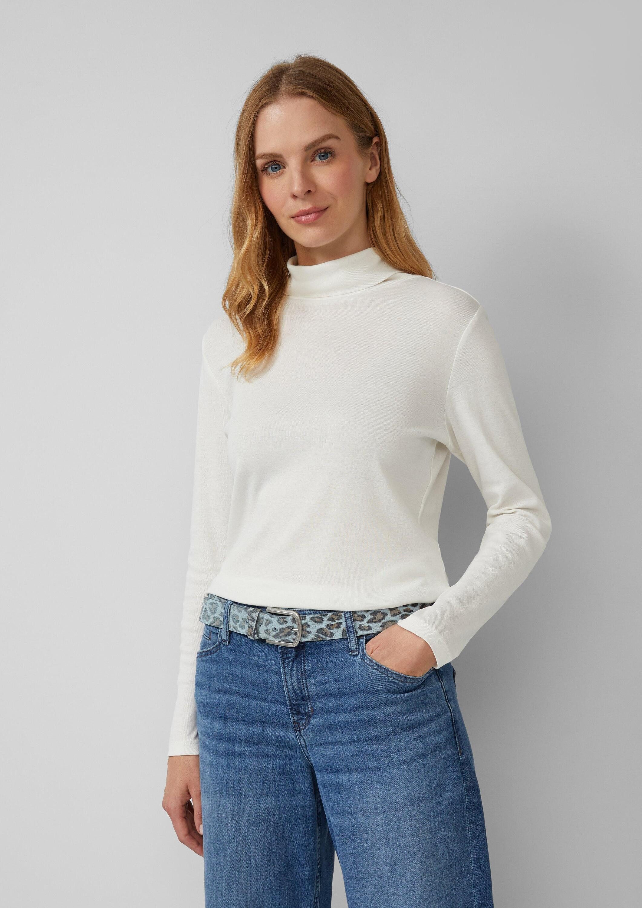 s.Oliver Ledergürtel Taillengürtel Ledergürtel mit Leo-Print günstig online kaufen