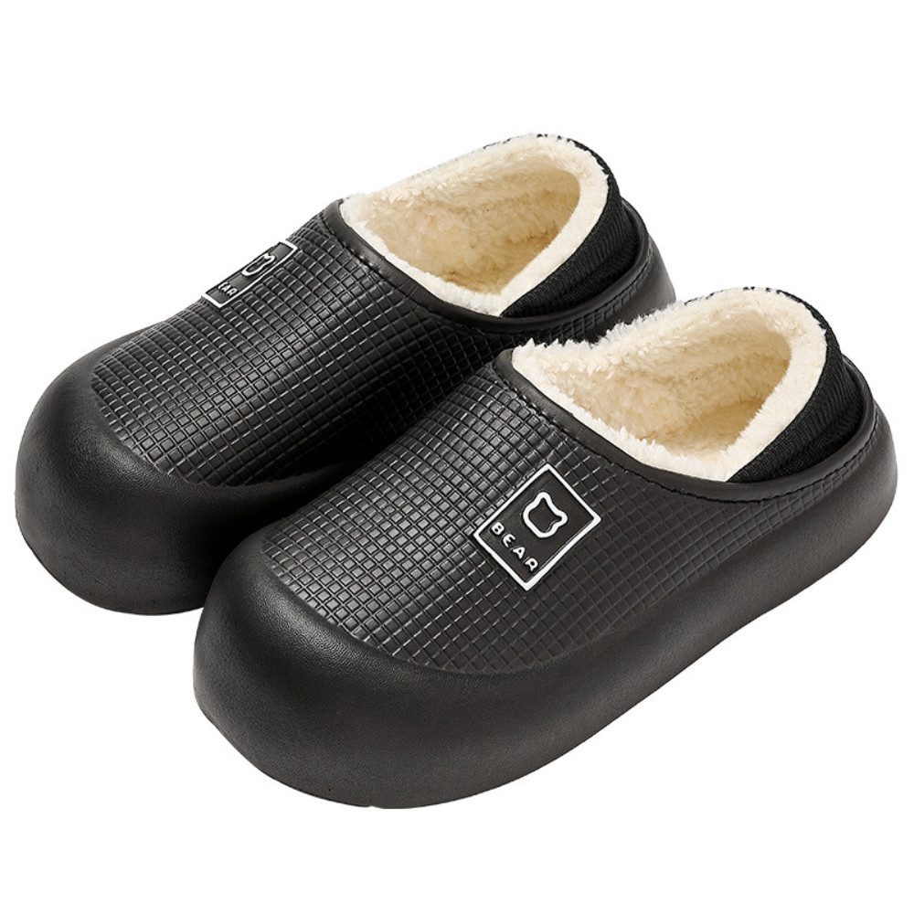 Winterliche Plüsch-Baumwollpantoffeln Plüsch Hausschuhe