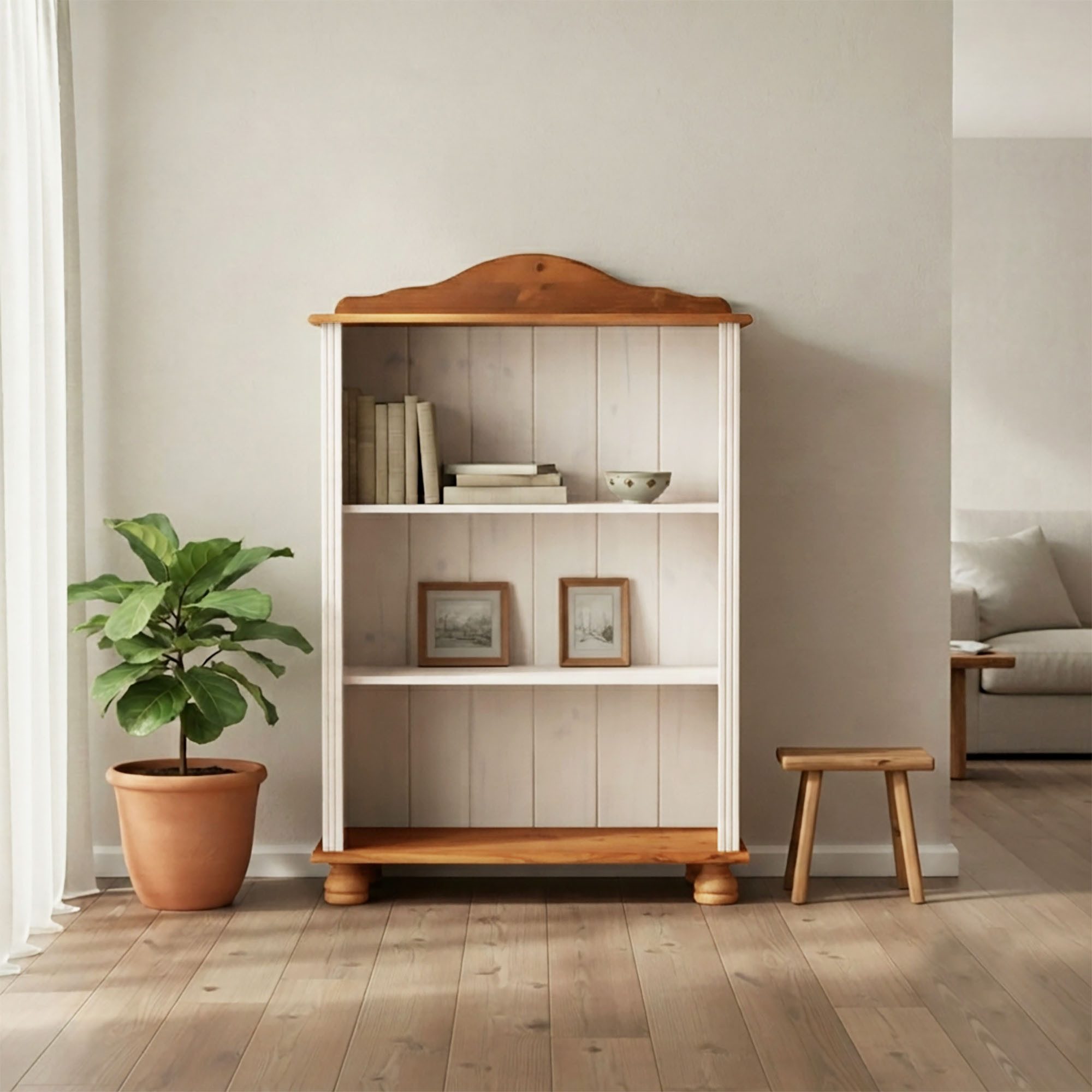 OTTO home Regal Mette, aus massivem Kiefernholz, in unterschiedlichen Größen und Farben