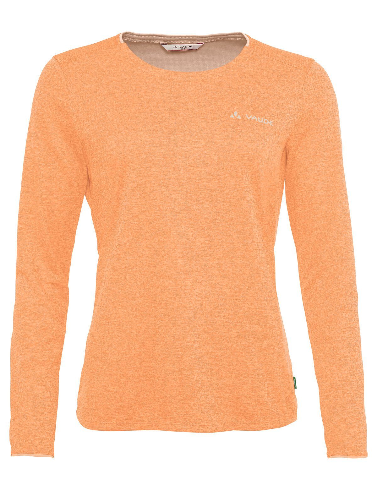 VAUDE T-Shirt Women's Essential LS T-Shirt (1-tlg) Grüner Knopf sweet orange