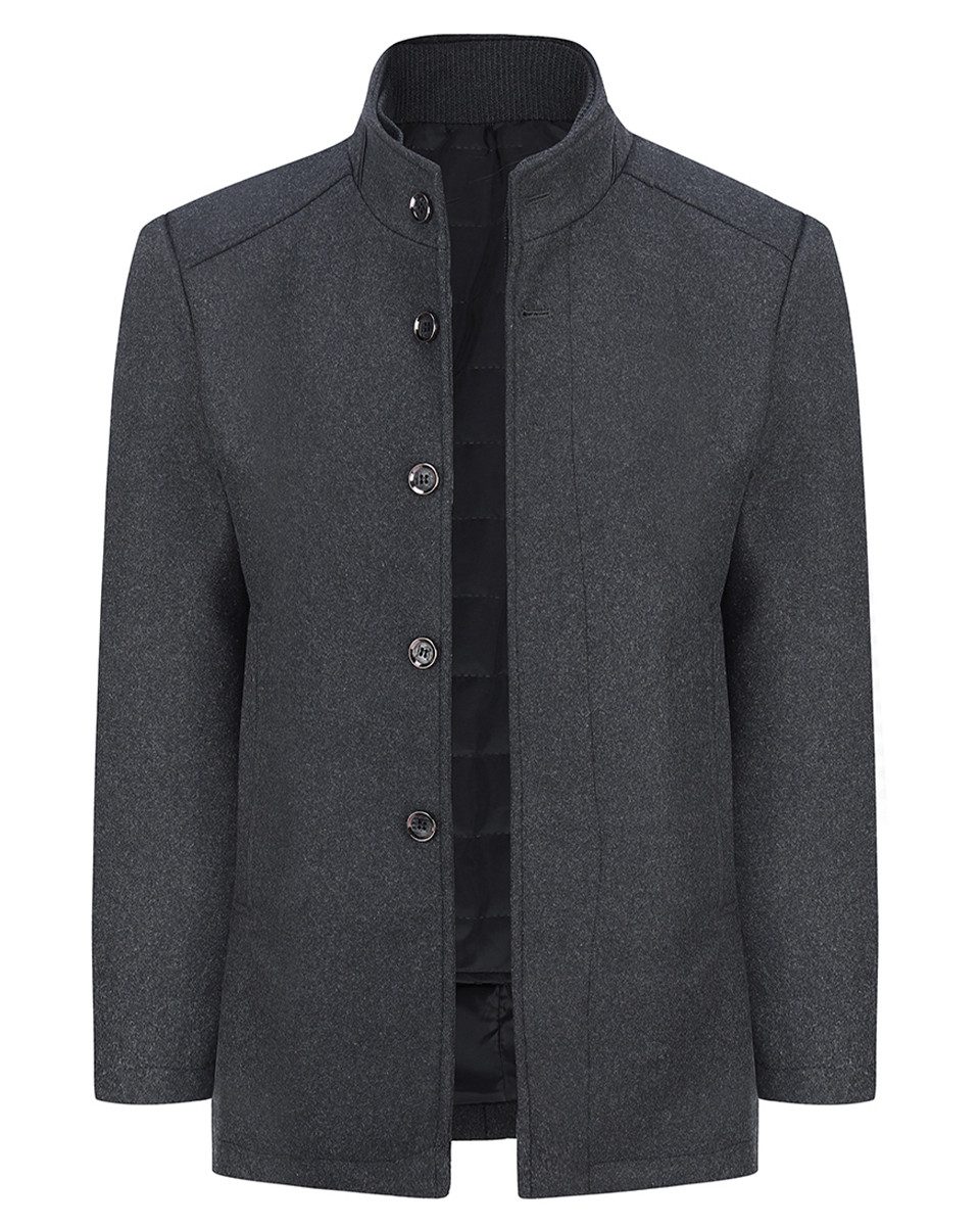 Allthemen Kurzmantel mit abnehmbarer dicker Weste Herren Wintermantel kurze günstig online kaufen