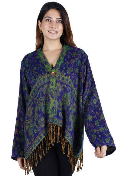 Guru-Shop Langjacke Bolero Jacke, legeres Boho Jäckchen -.. alternative Bekleidung