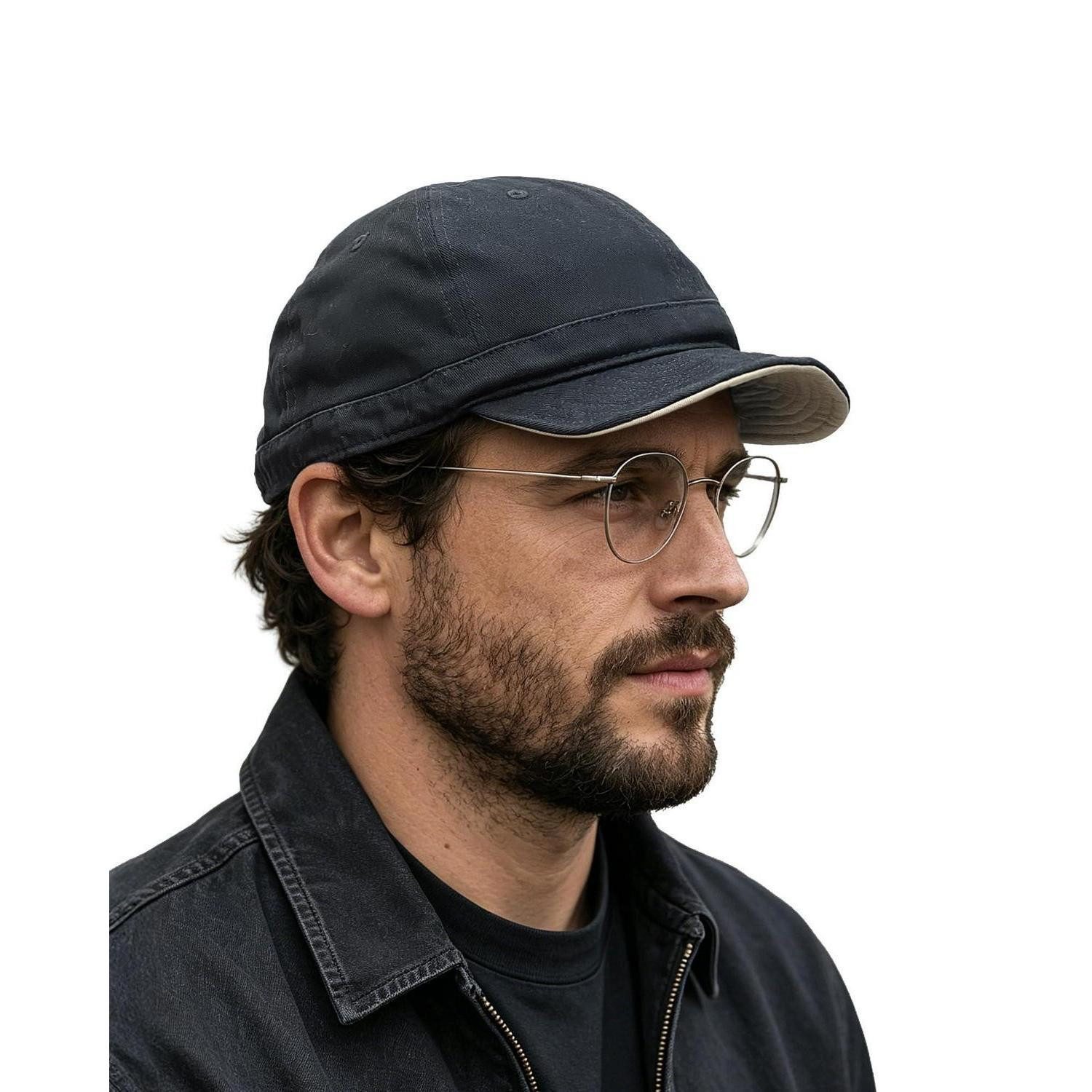 LuxusKollektion Baseball Cap Baseball Cap Flat Brim Baumwolle (1-St)