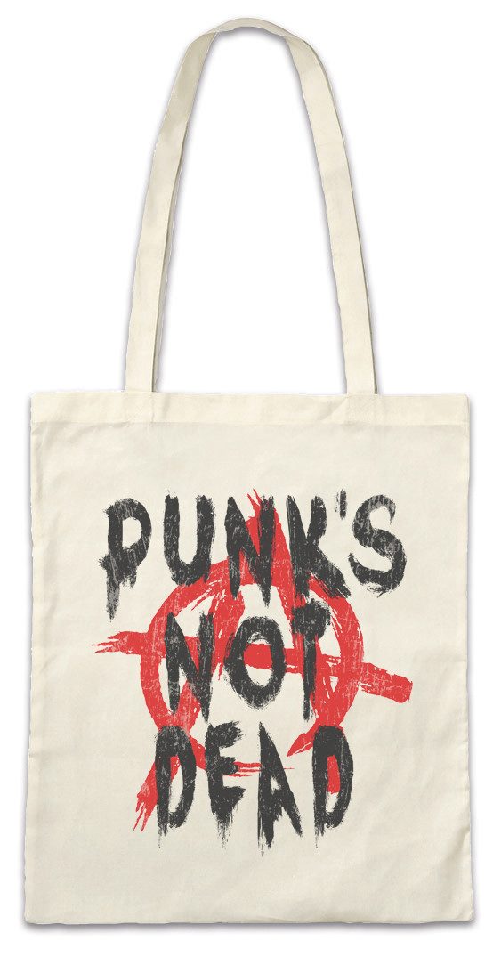 Urban Backwoods Beuteltasche Punk's Not Dead I Stofftasche Music Anarchy UK Rock Band Wave Sid (1-tlg), Musician Vicious UK England