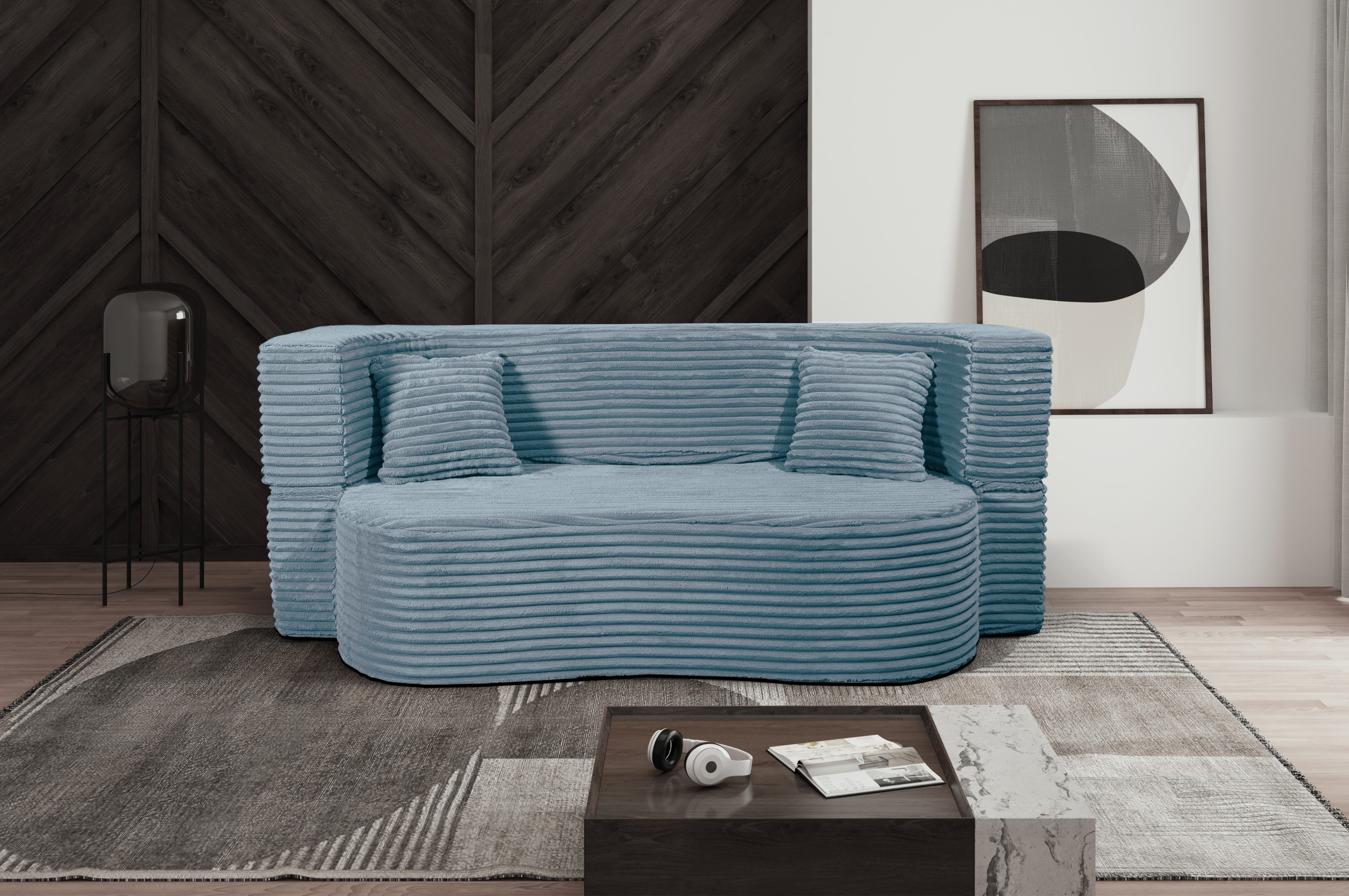 storez24 Sofa Flipper, Zierkissen mit Reißverschluss, Schlaffunktion, bequem