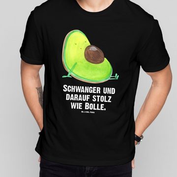 Mr. & Mrs. Panda T-Shirt Avocado schwanger - Schwarz - Geschenk, Schwangerschaft, Veggie, T-Sh (1-tlg)