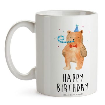 Mr. & Mrs. Panda Tasse Bär Geburtstag - Weiß - Geschenk, Teetasse, Keramiktasse, Geschenk Ta, Keramik, Einzigartiges Botschaft