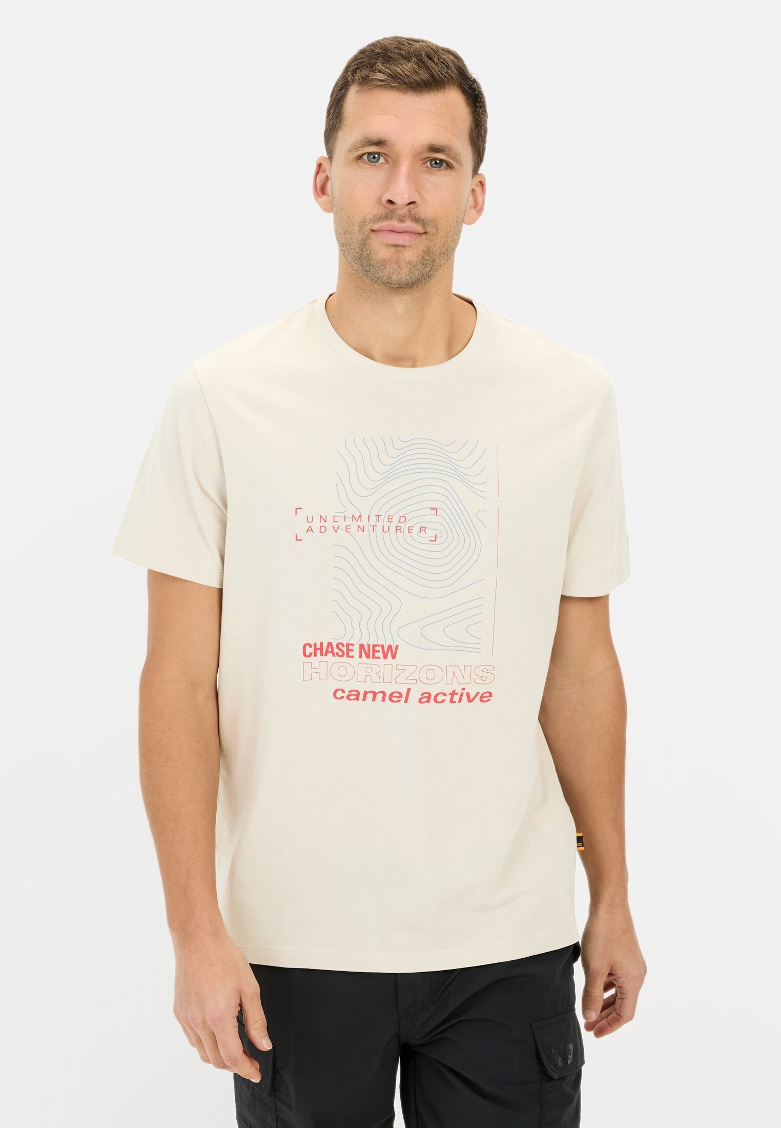 camel active Print-Shirt aus Organic Cotton günstig online kaufen