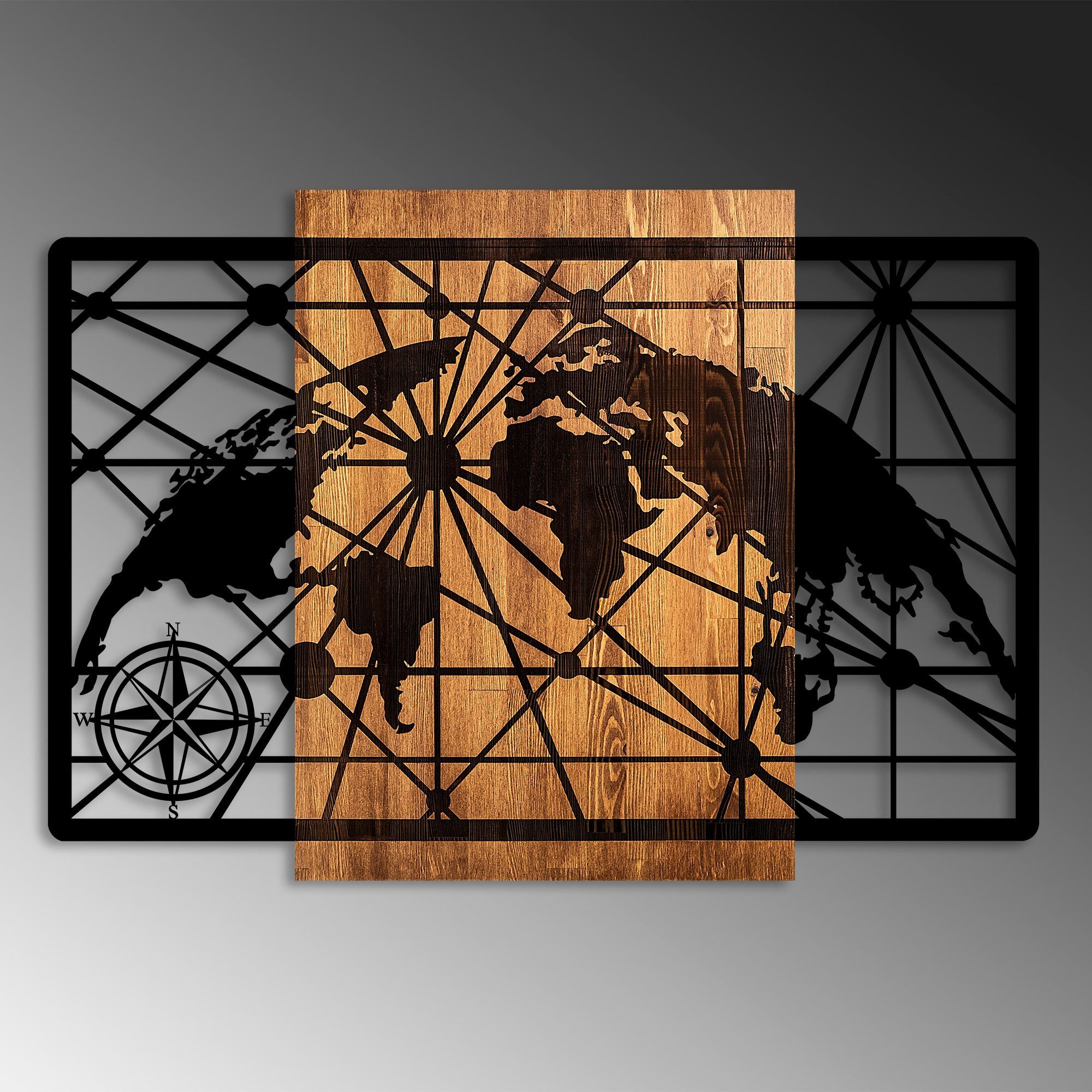 Wallity Wanddekoobjekt 100% WOODEN