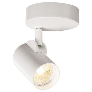 SLV LED Wandleuchte Helia LED Single Wand- und Deckenleuchte, 3000K, 35°, weiß, keine Angabe, Leuchtmittel enthalten: Ja, fest verbaut, LED, warmweiss, Wandleuchte, Wandlampe, Wandlicht