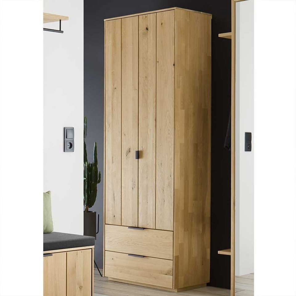 Pharao24 Garderobenschrank Sitra aus Massivholz