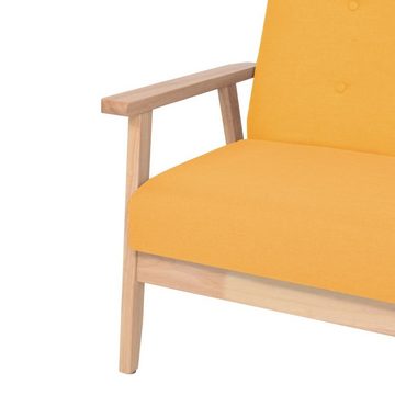vidaXL Sofa 3-Sitzer Sofa Stoff Gelb