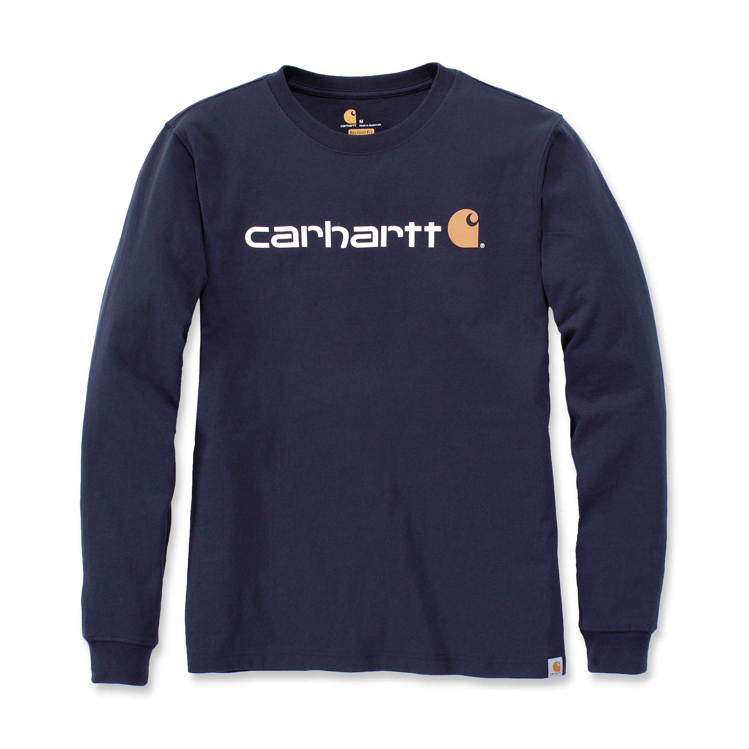 Carhartt Langarmshirt Workwear Herren Langarmshirt navy Adult Carhartt Signature Graphic