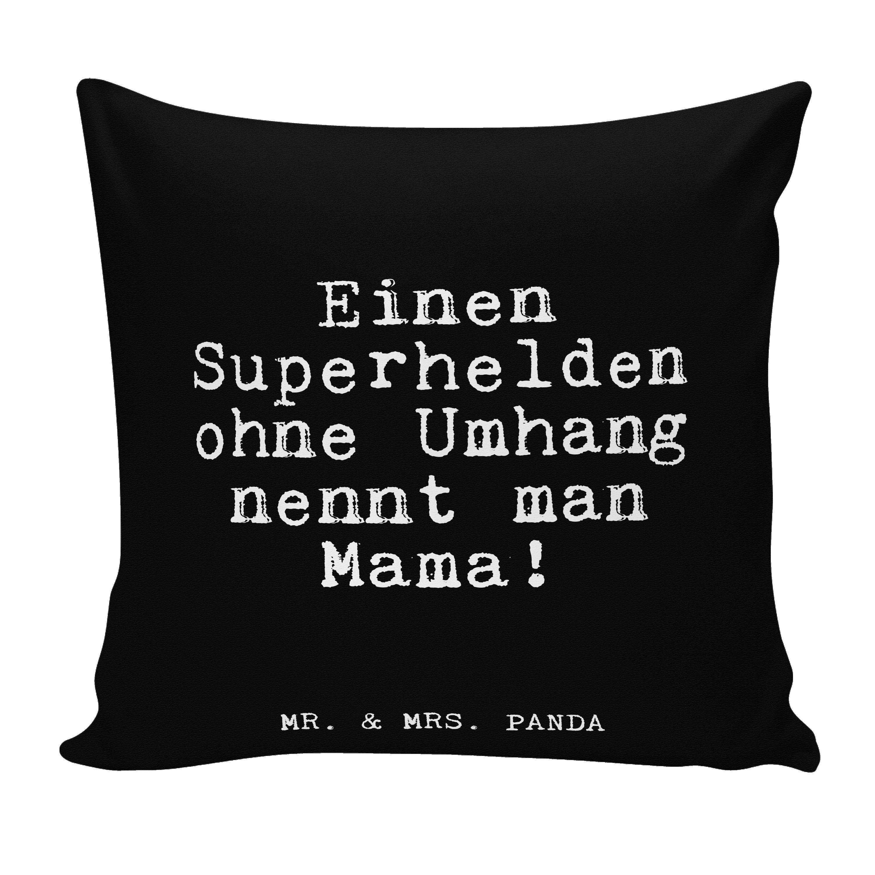 Mr. & Mrs. Panda Dekokissen »Einen Superhelden ohne Umhang... Schwarz