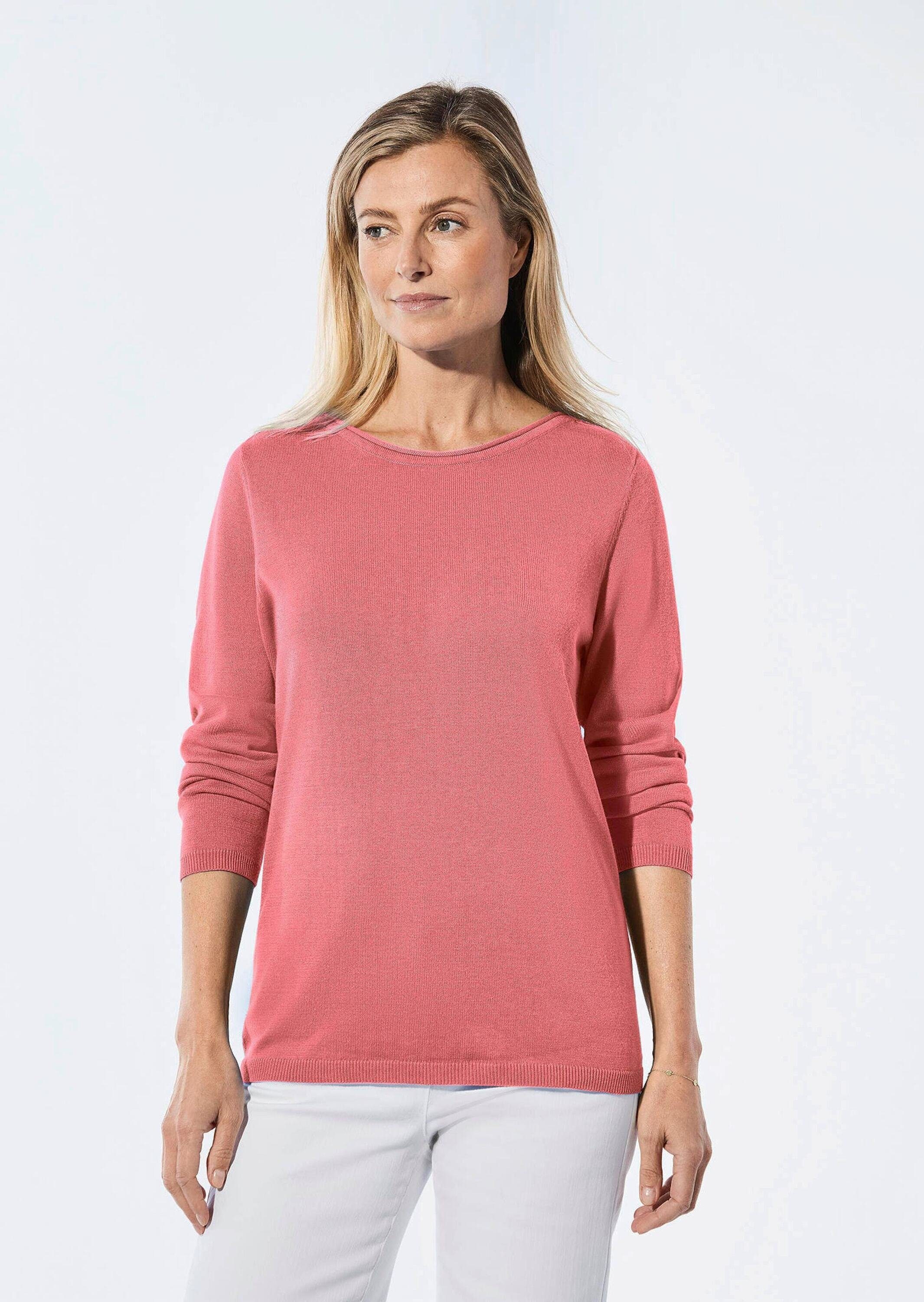 GOLDNER Strickpullover Strickpullover mit U-Boot-Ausschnitt günstig online kaufen