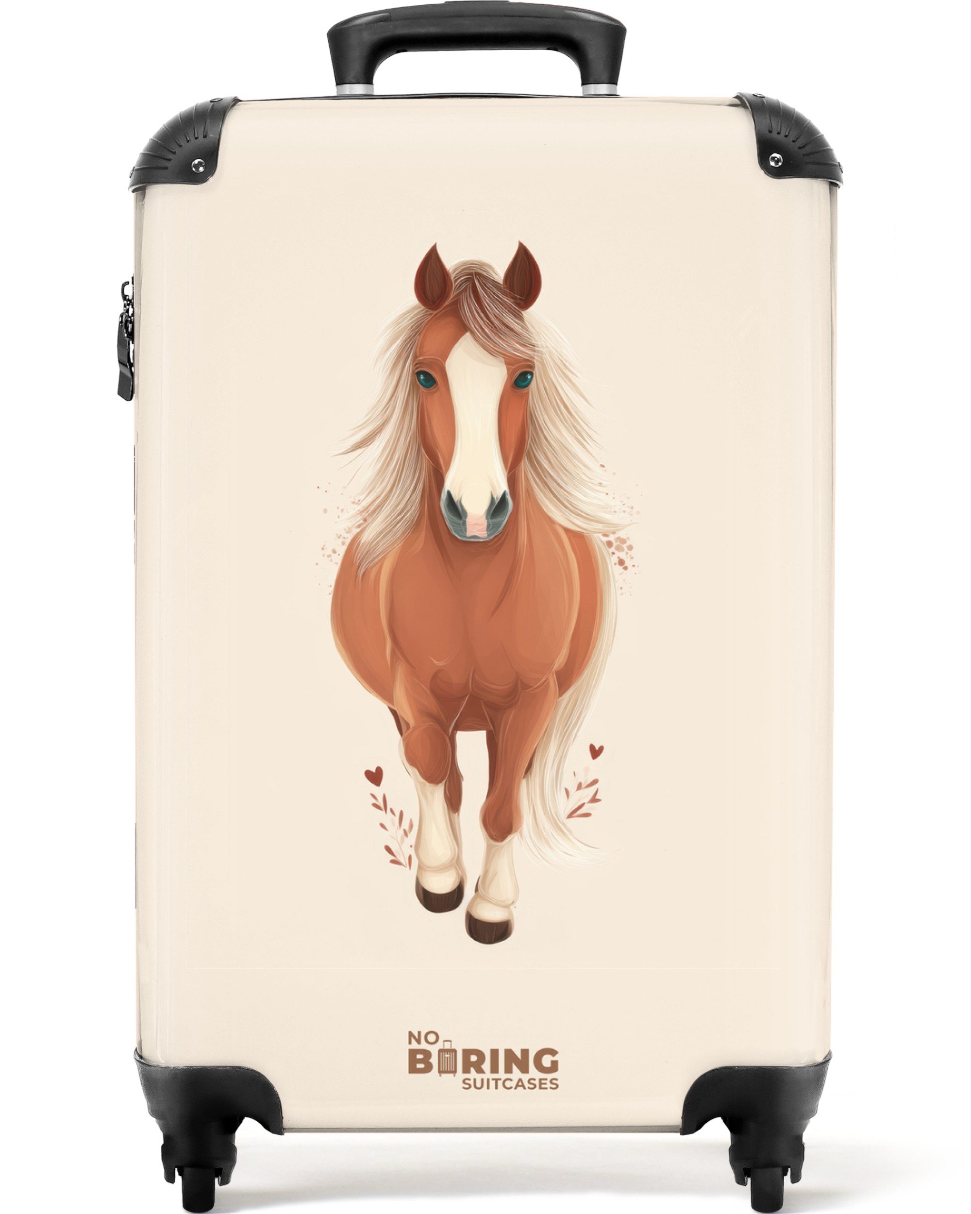 Kinderkoffer Braunes Pferd im Galopp 55x35x20cm