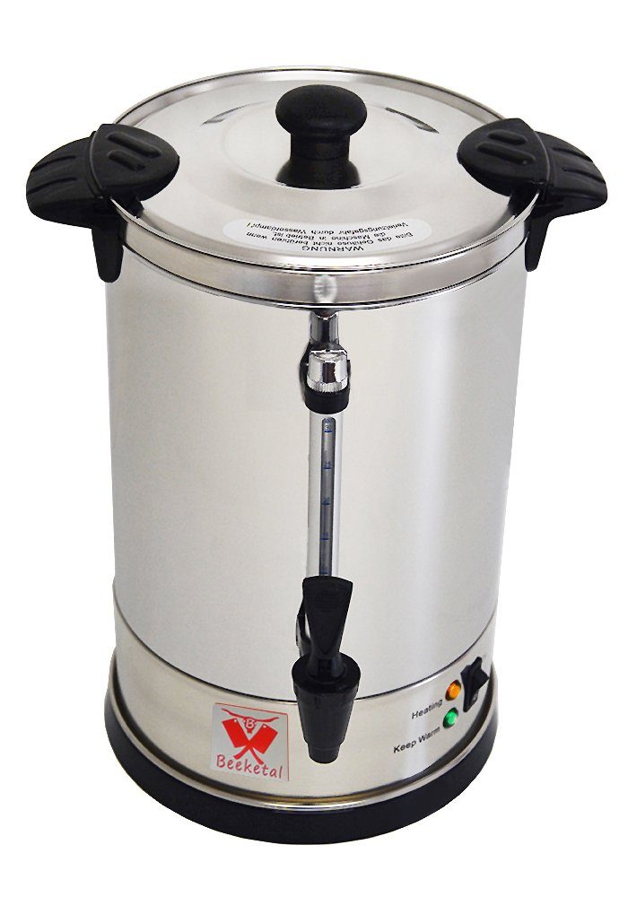 6-Liter Kaffeekanne der Beeketal Filterkaffeemaschine mit Füllstandsmarkierungen