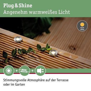 Paulmann LED Einbauleuchte LED Plug & Shine Erweiterungsset Mini Bodeneinbaustrahler in silber, keine Angabe, Leuchtmittel enthalten: Ja, fest verbaut, LED, warmweiss, Einbaustrahler, Einbauleuchte