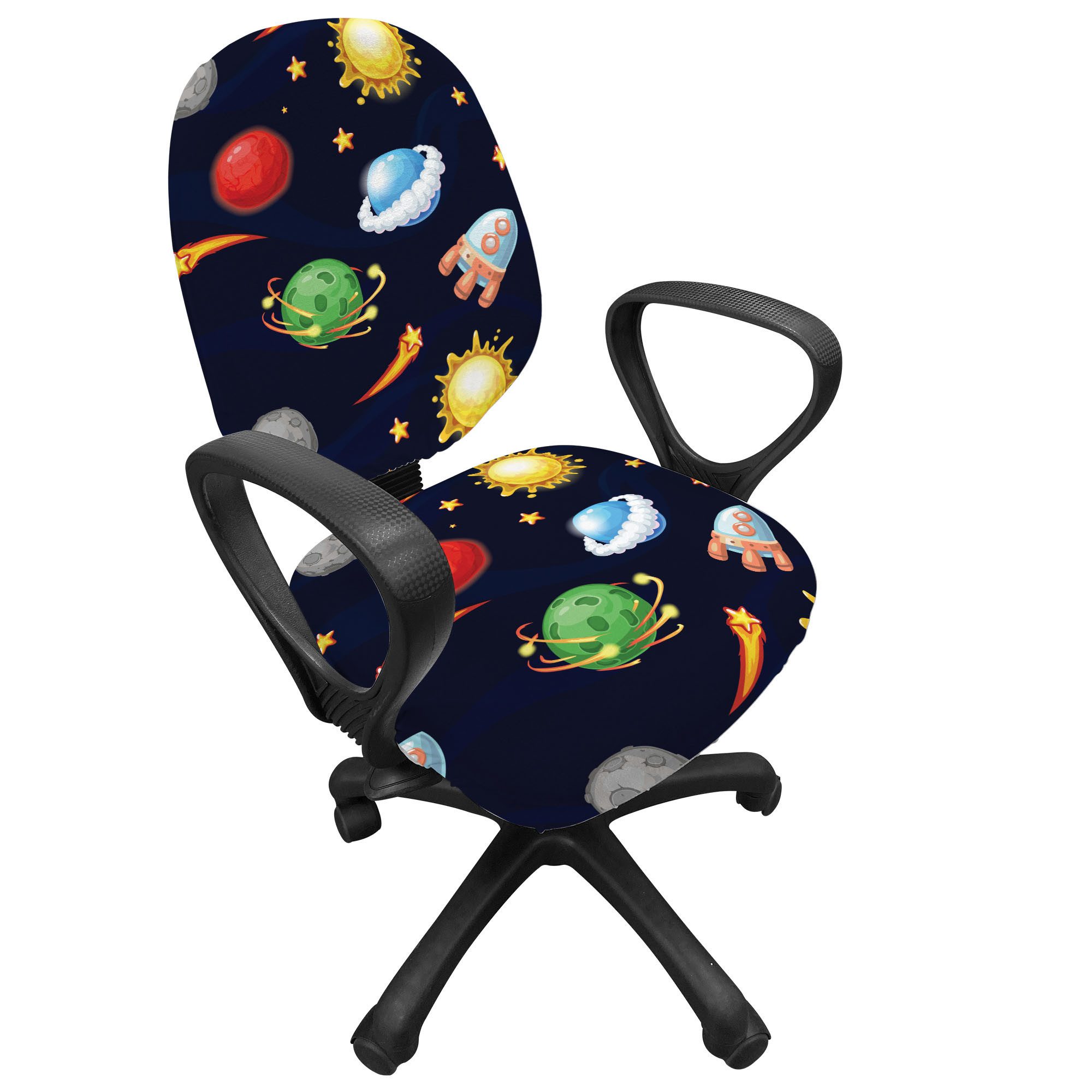 Abakuhaus Bürostuhlhusse dekorative Schutzhülle aus Stretchgewebe, Platz Co günstig online kaufen