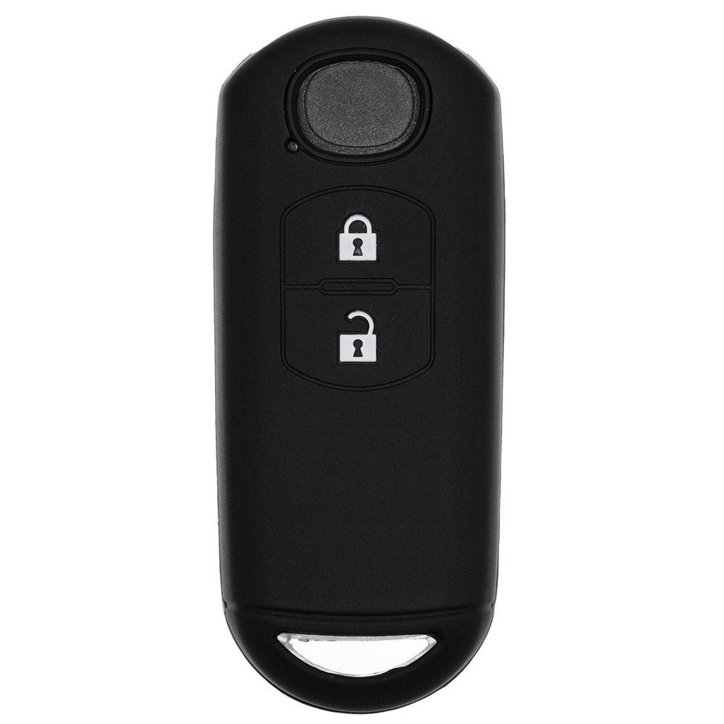 Schlüsseltasche 2 Tasten 2 mt-key CX-3 Autoschlüssel für Tasten Schwarz, SMARTKEY Softcase 2 3 6 KEYLESS Silikon Schutzhülle CX-5 Mazda MX-5