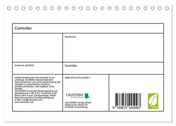 CALVENDO Wandkalender Controller (Tischkalender 2024 DIN A5 quer), CALVENDO Monatskalender