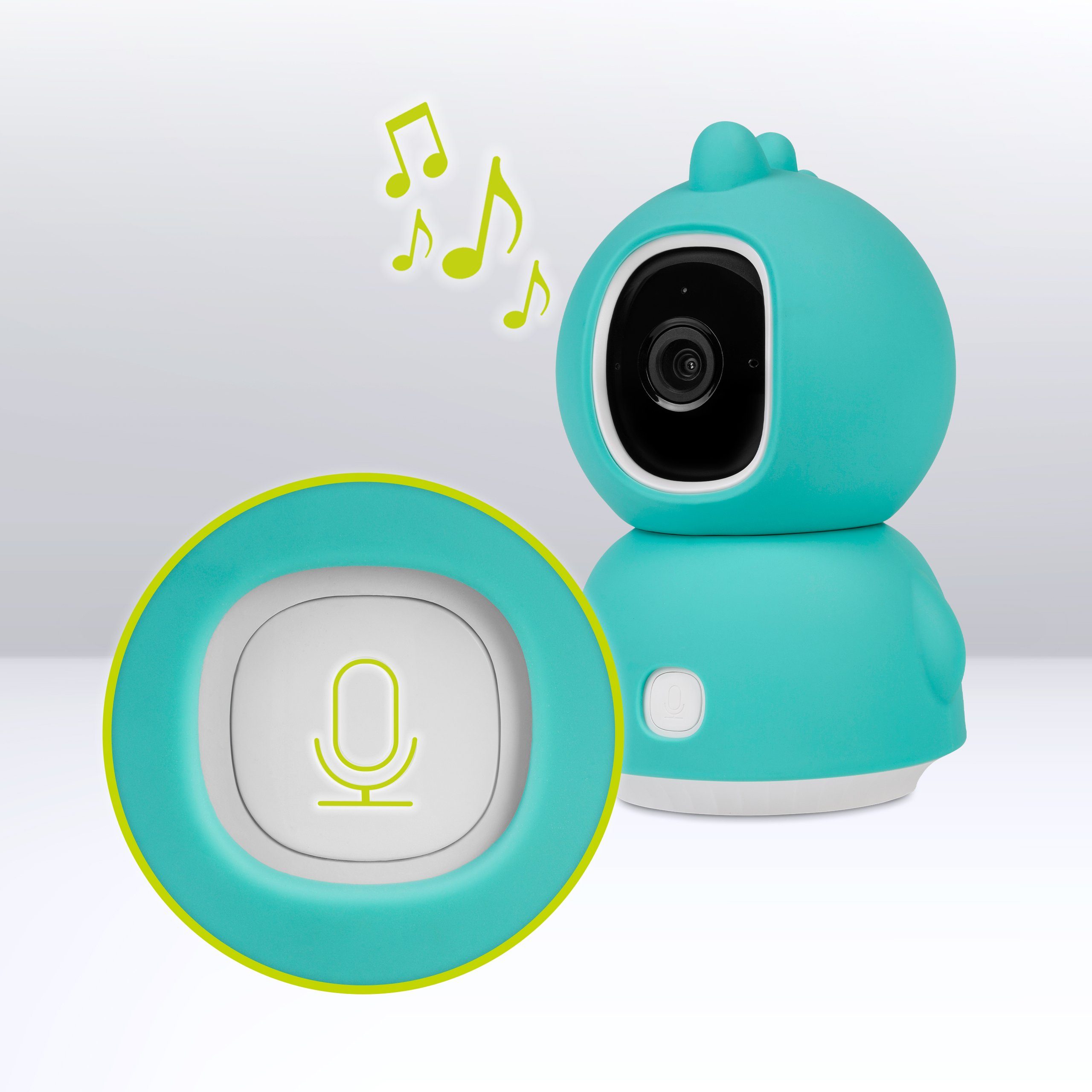 lionelo Video Baby Monitor BABYLINE VIEW, Set, Rotating Camera with Smartphone View/Motion Detection