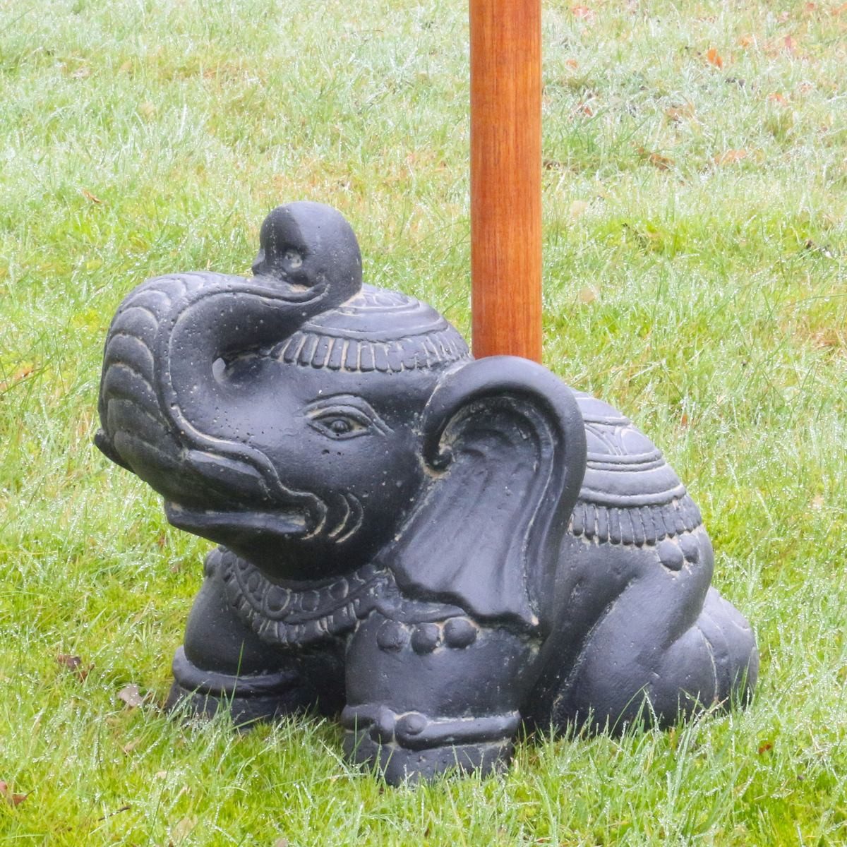 Oriental Galerie Sonnenschirm Schirmständer in Elefantenform Grau für unser günstig online kaufen