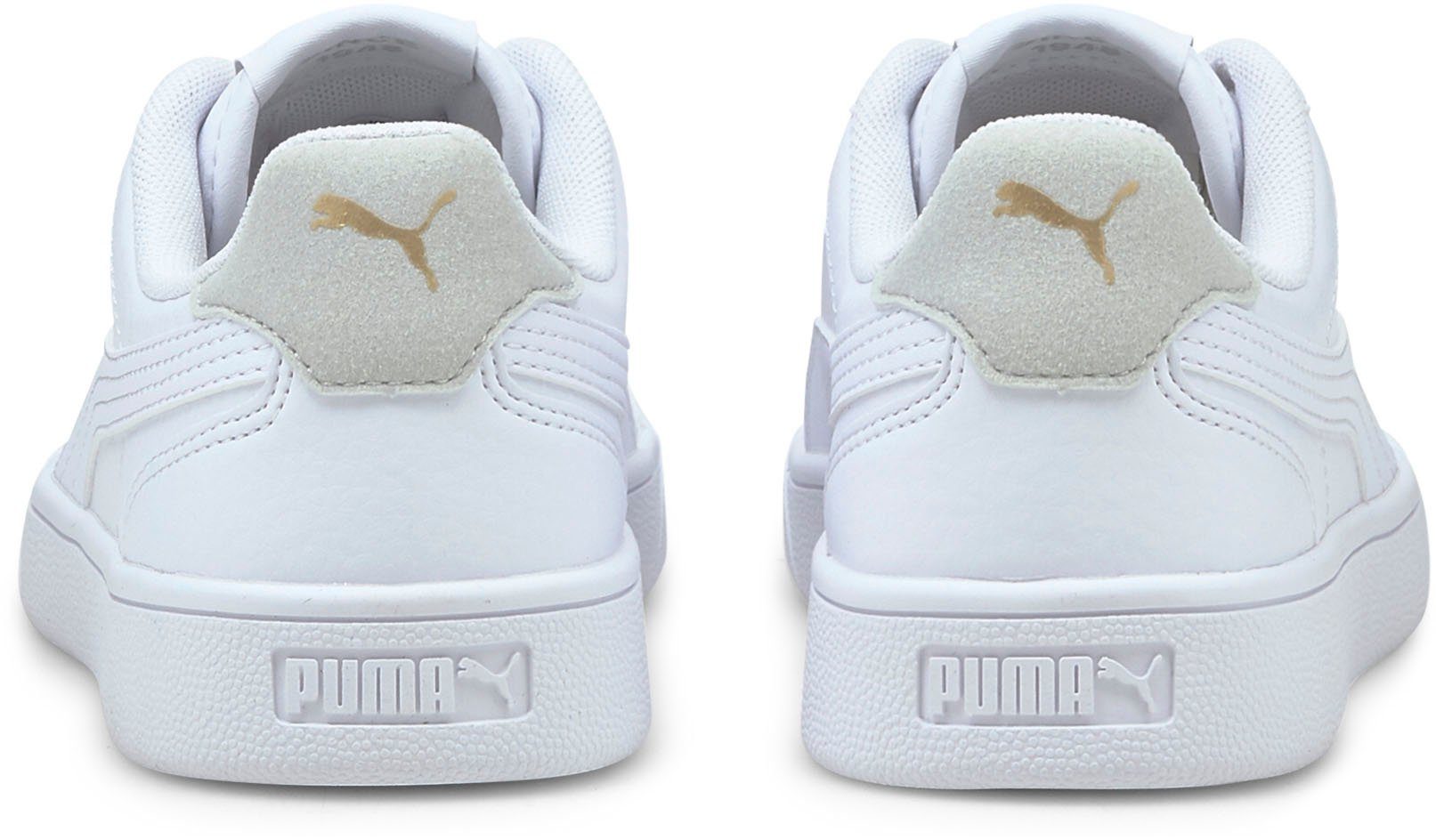 PUMA SHUFFLE JR Sneaker Puma White-Puma Violet-Puma White-Gray Team Gold