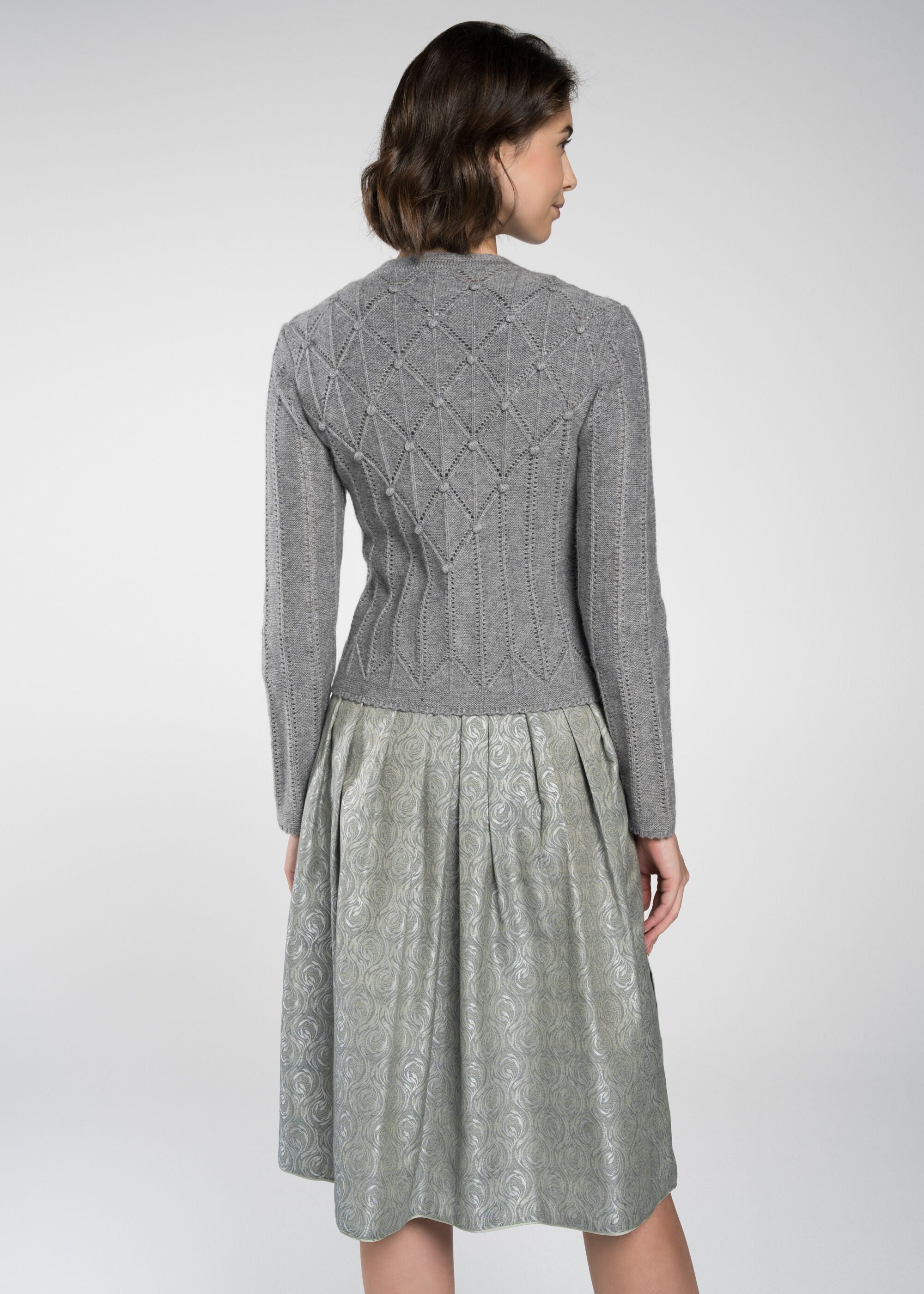 Spieth & Wensky Trachtenstrickjacke Strickjacke "Funkie" (1-tlg) mit dezenter Musterung