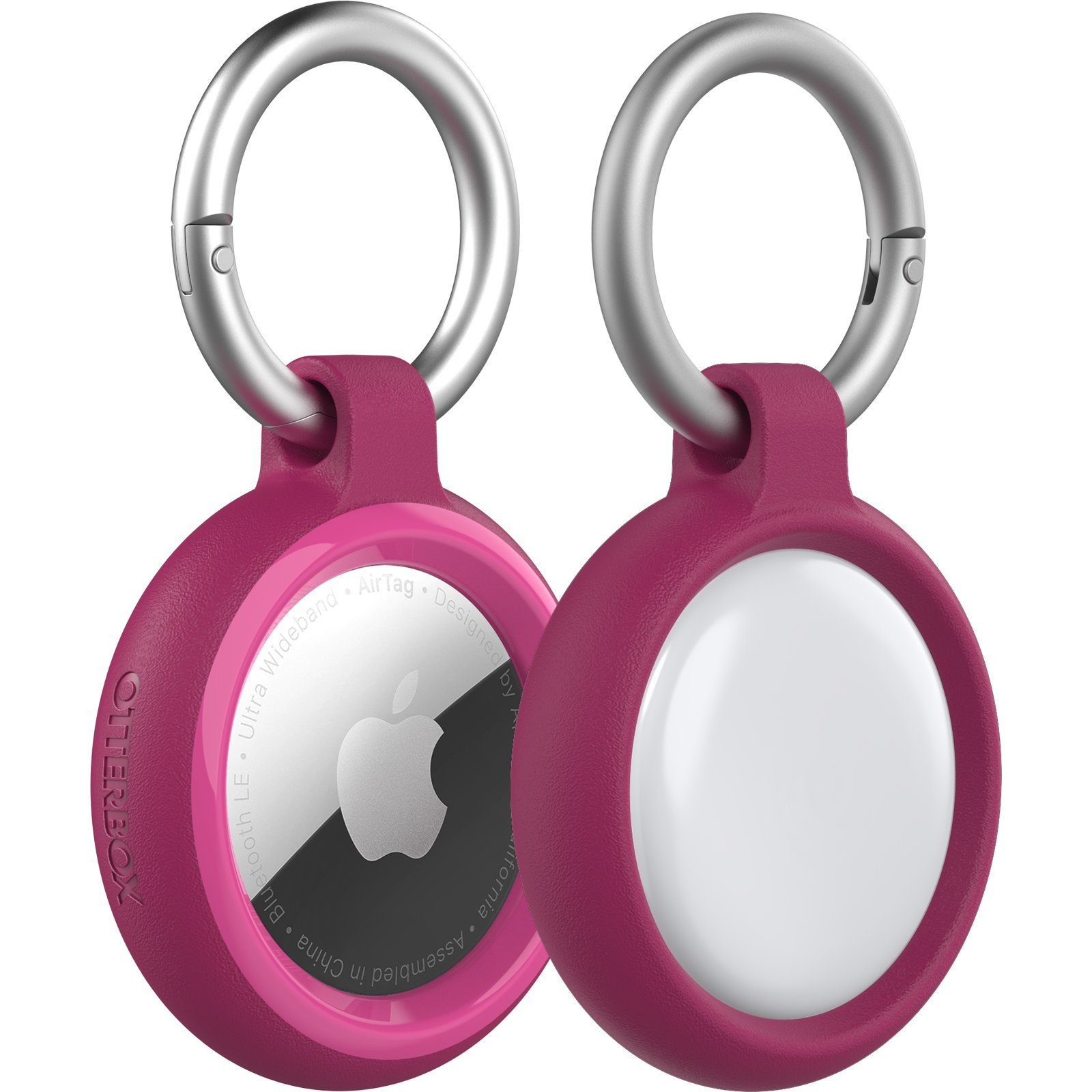 Otterbox »Sleek Case« GPS-Tracker (Apple AirTag Anhänger, Perfekte  Passform, AirTags Hülle / Schlüsselanhänger mit Karabinerhaken, Schutzhülle  gegen Beschädigungen] - Renaissance Pink)