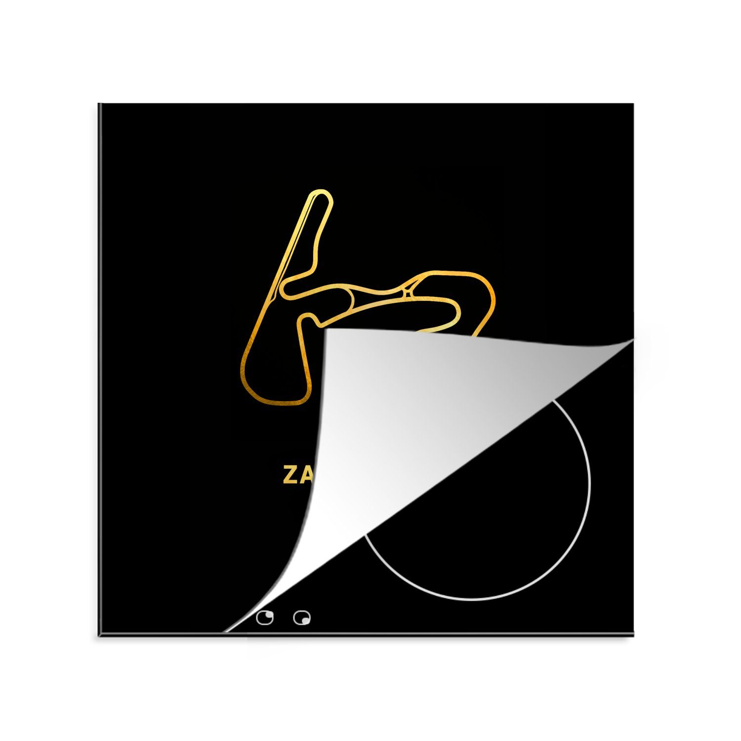 MuchoWow Herdblende-/Abdeckplatte Rennstrecke - Zandvoort - Formel 1, Vinyl, (1 tlg), 78x78 cm, Ceranfeldabdeckung, Arbeitsplatte für küche